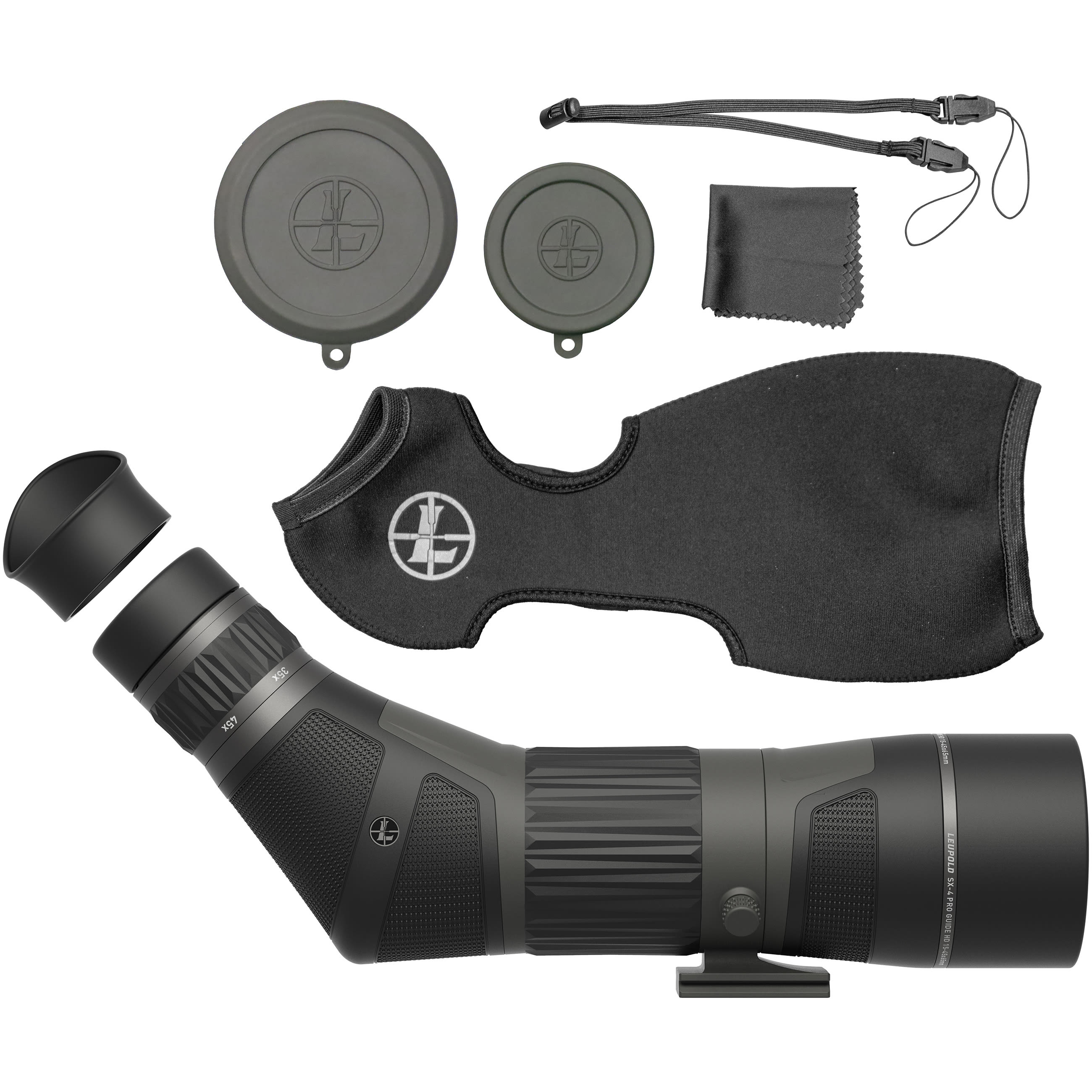 Leupold SX-4 Pro Guide Hd Gen 2 Spotting Scope 15-45X65MM Angled