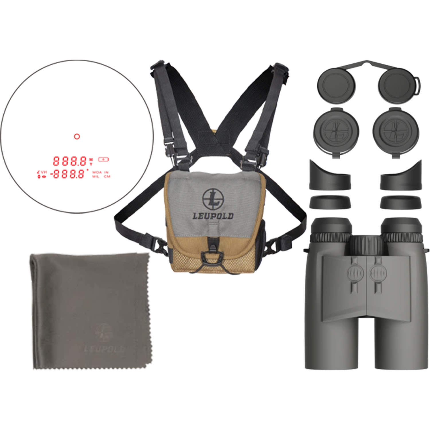 Leupold BX-4 Range Hd Gen 2 12X50 Binoculars Shadow Grey
