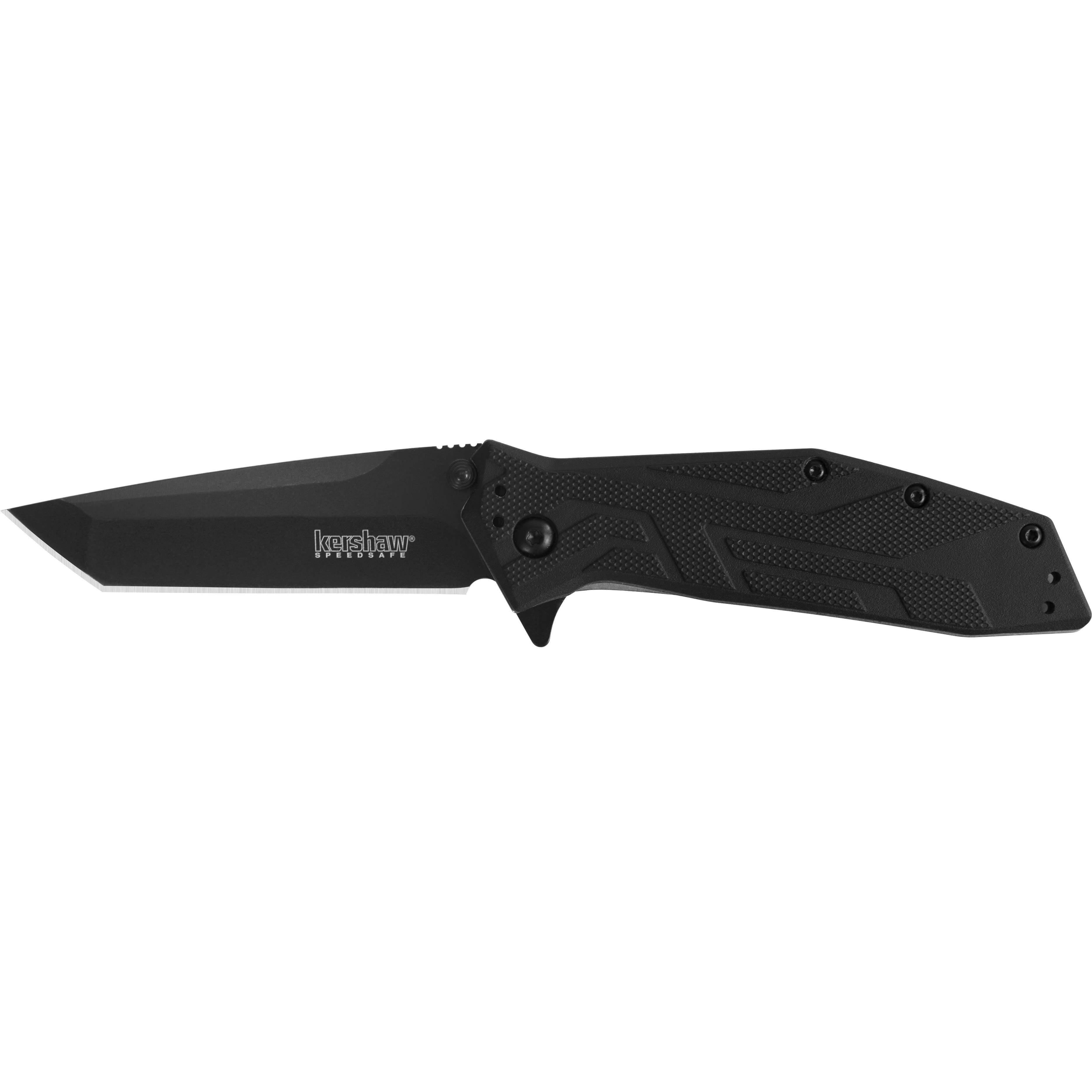 Kershaw Brawler 1990 3 Folding Tanto Knife Black