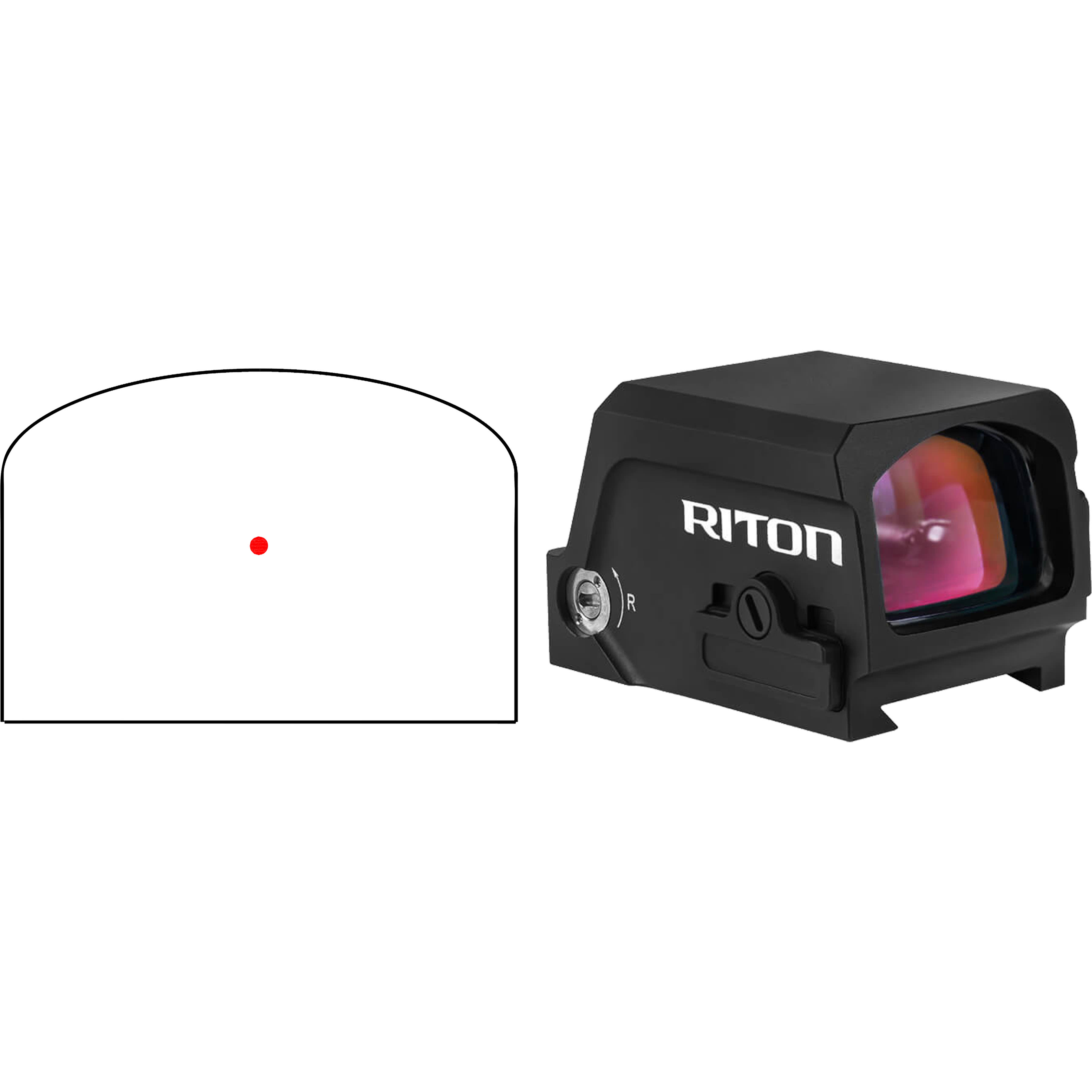 Riton 1 Tactix Enclosed Red Dot 2 Moa