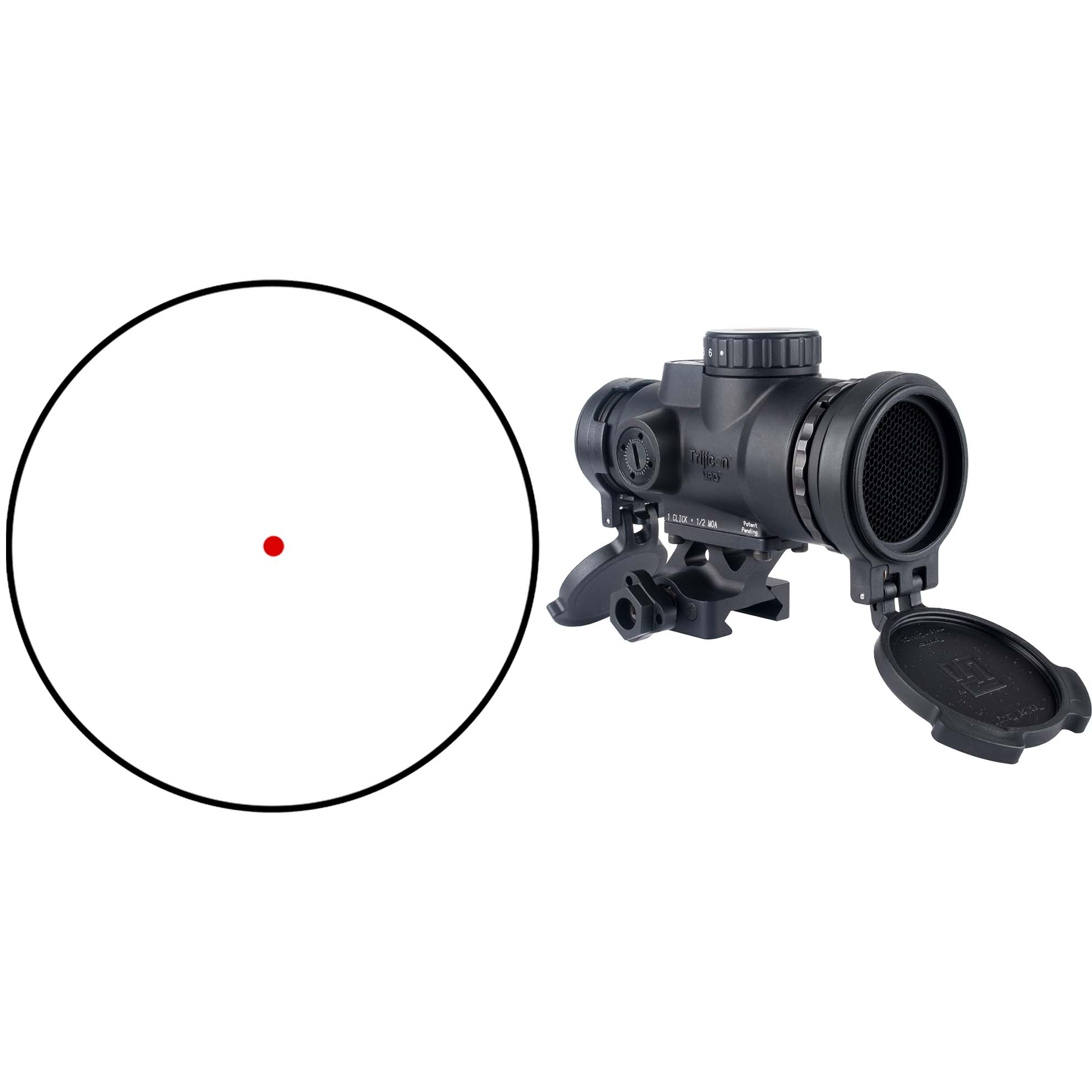 Trijicon Mro Sd Patrol 1X25MM Red Dot 2 Moa Black