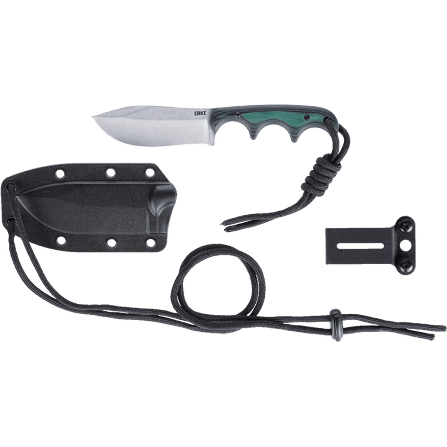 Crkt Minimalist Nessmuk 2.9 Fixed Blade Knife Green/silver