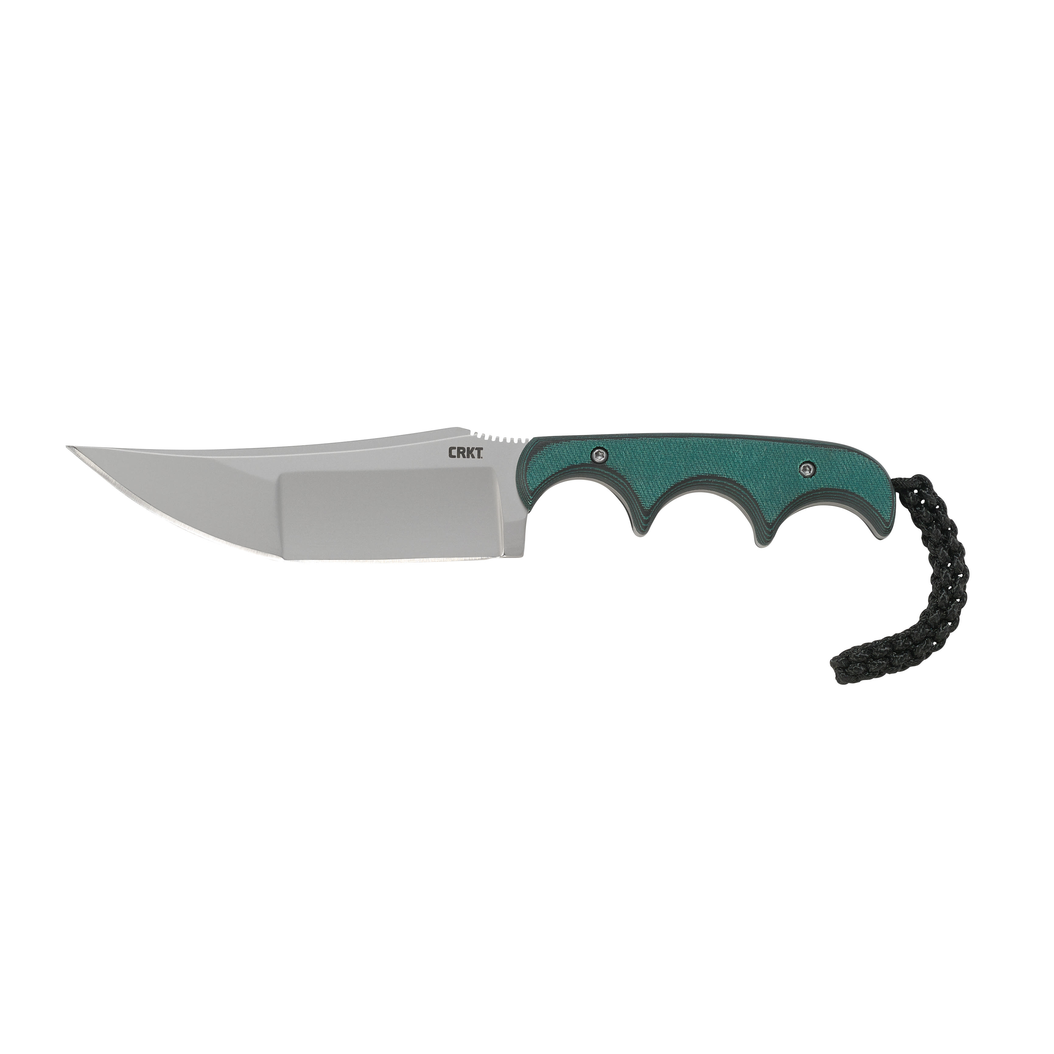 Crkt Minimalist Katana 3.56 Fixed Blade Knife Green Handle