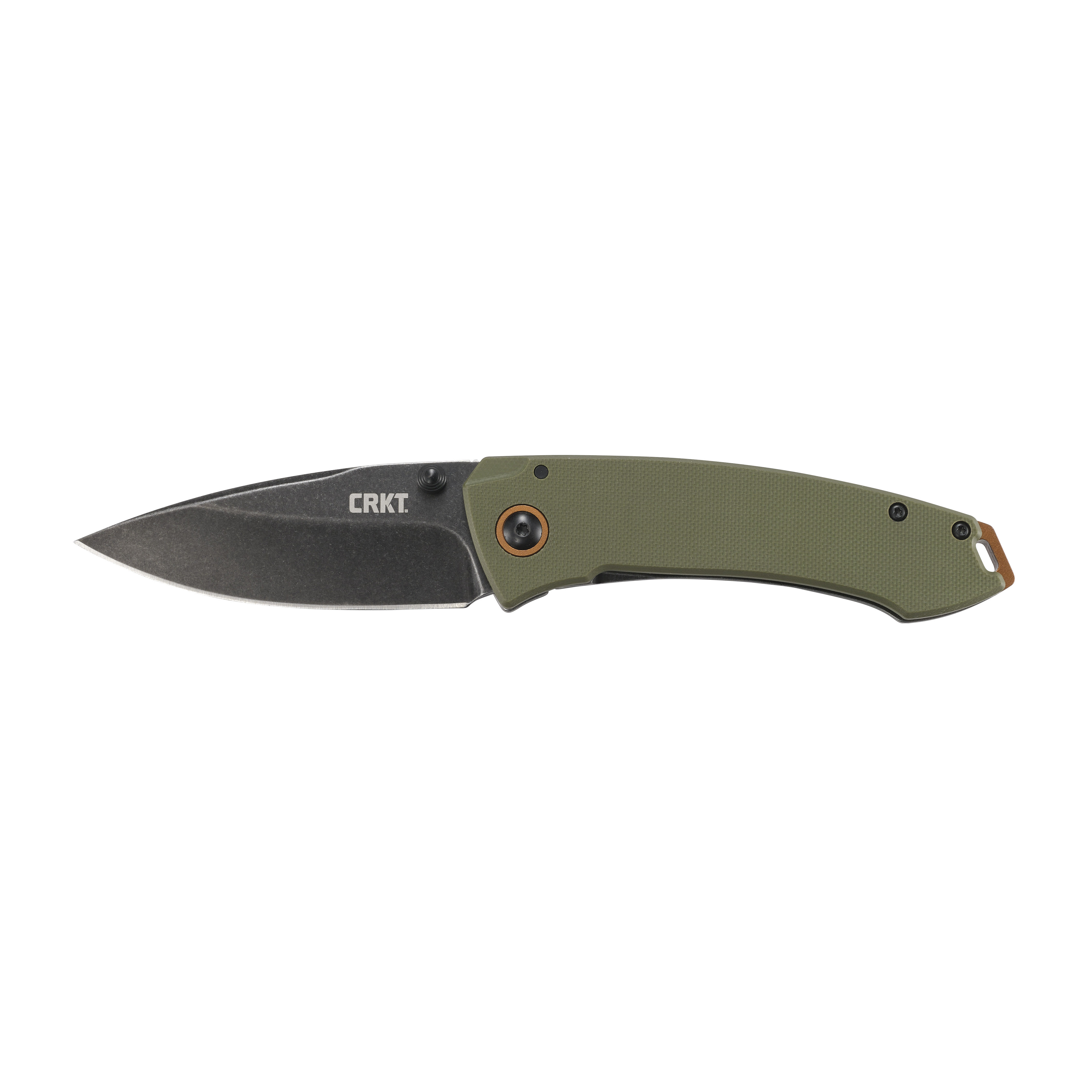 Crkt Tuna 3.22 Plain Edge Folding Knife - Olive Drab Green