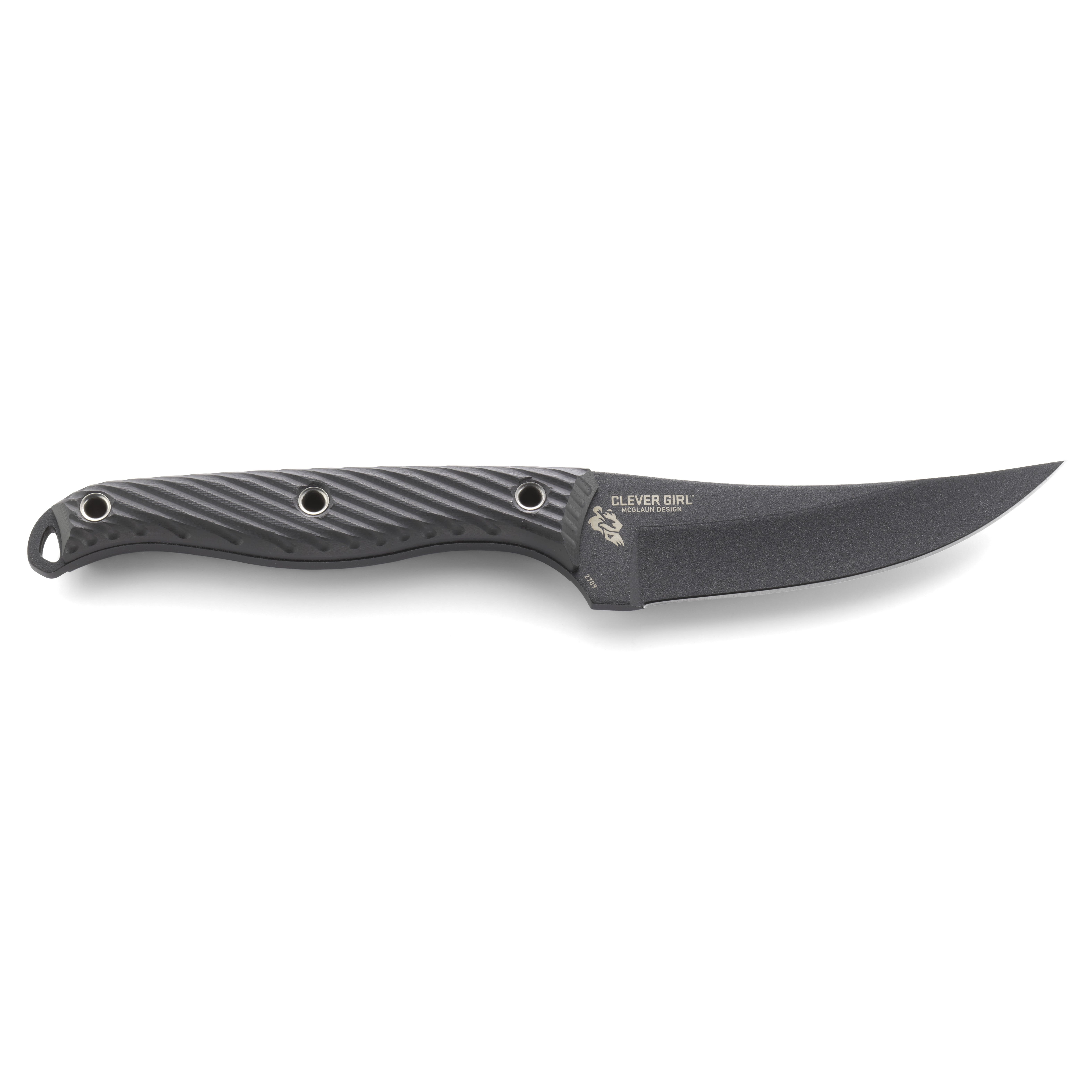 Crkt Clever Girl Fixed Blade 4.6 Black G10 Handle