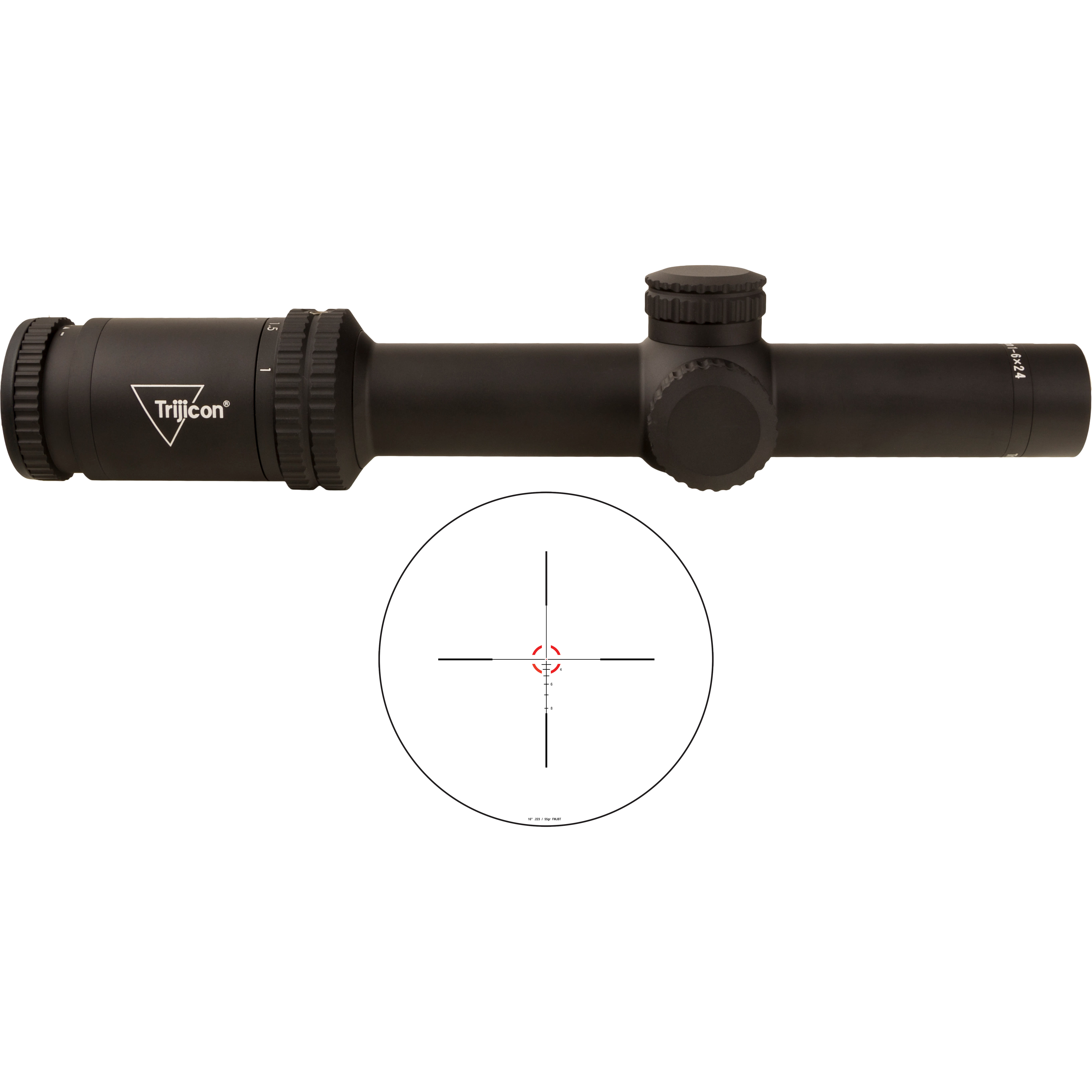 Trijicon Credo 1-6X24 Sfp Riflescope .223 55GR Red Bdc