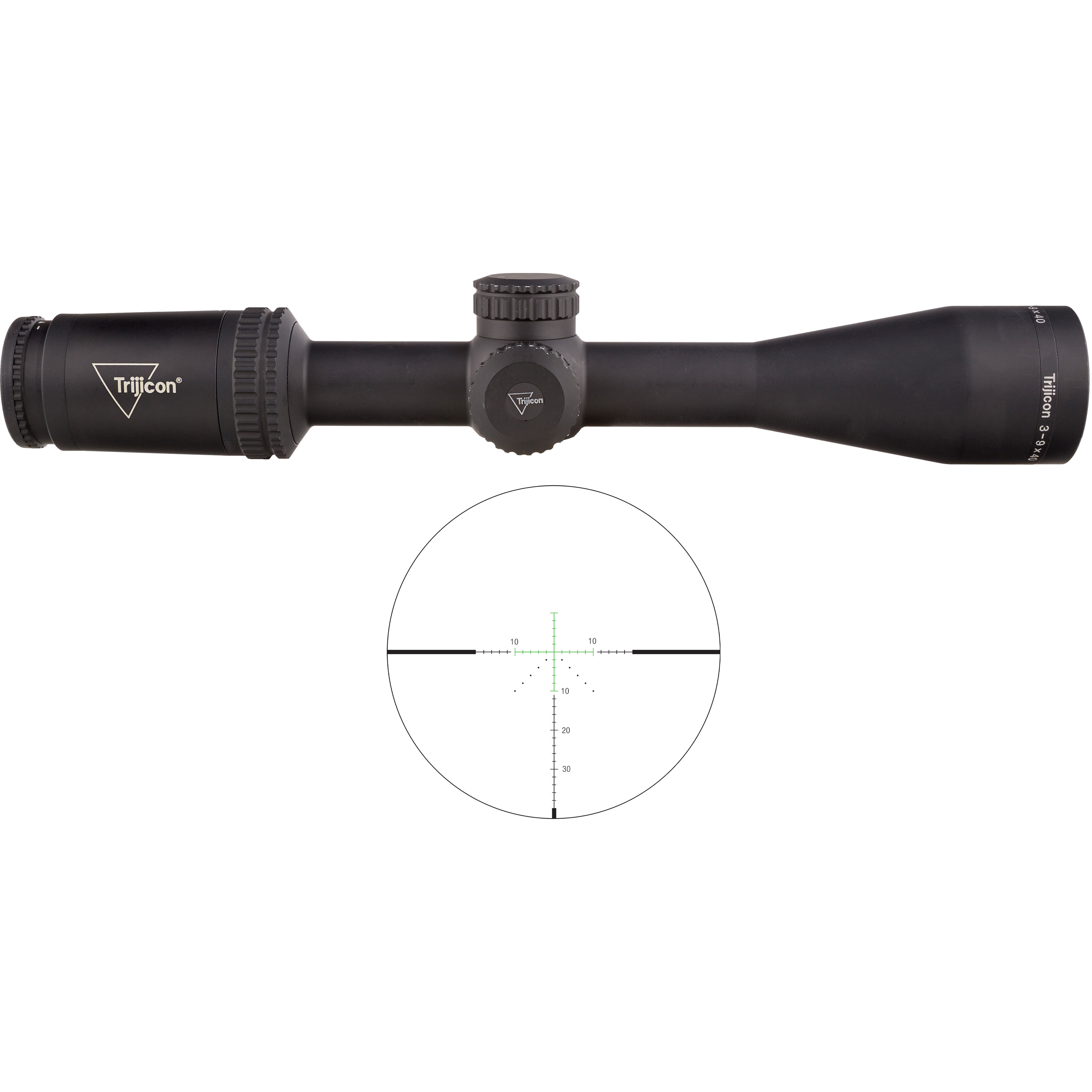 Trijicon Credo 3-9X40 Sfp Green Moa Precision Hunter