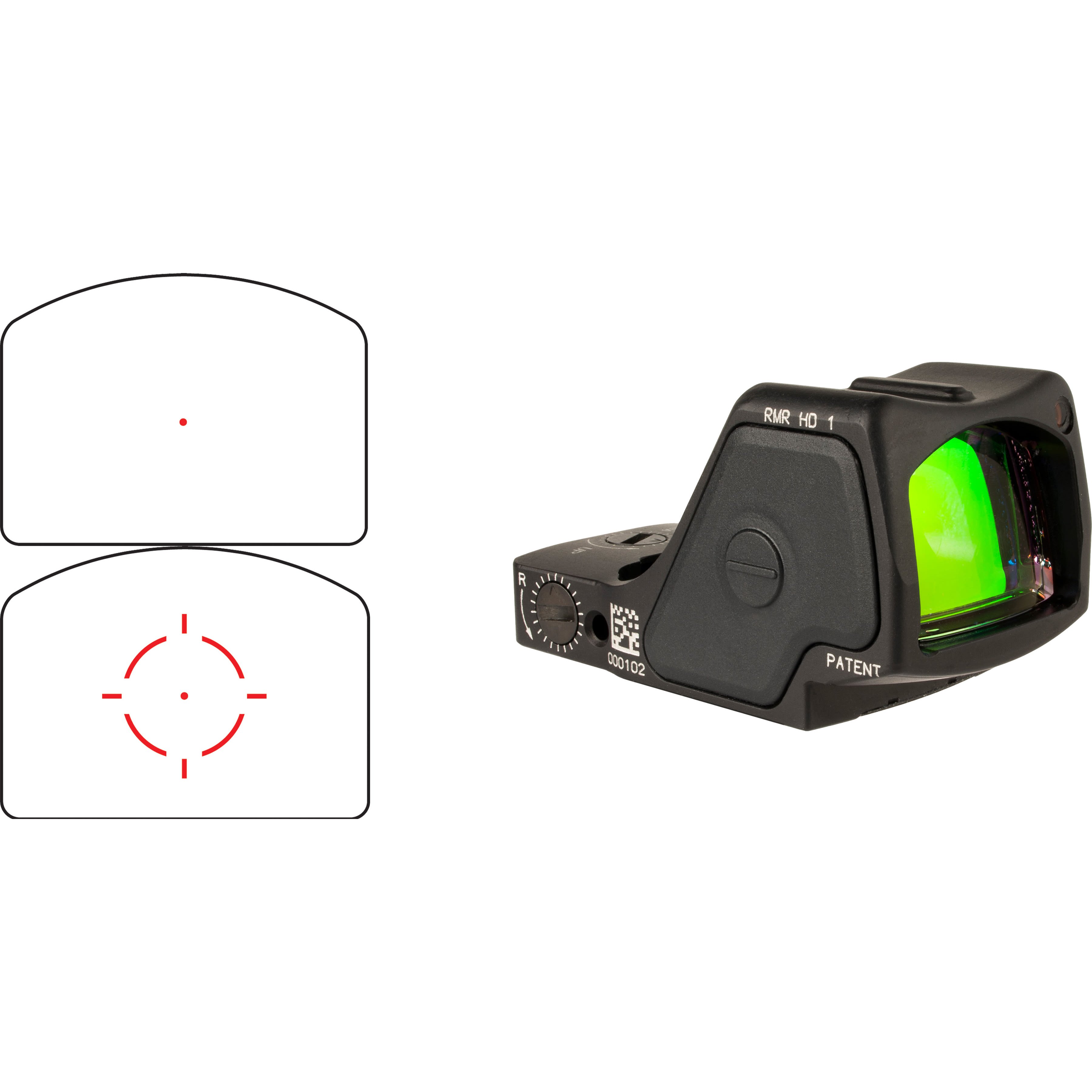 Trijicon Rmr Hd 55 Moa Adjustable Led Reticle With 1.0 Moa Red Dot