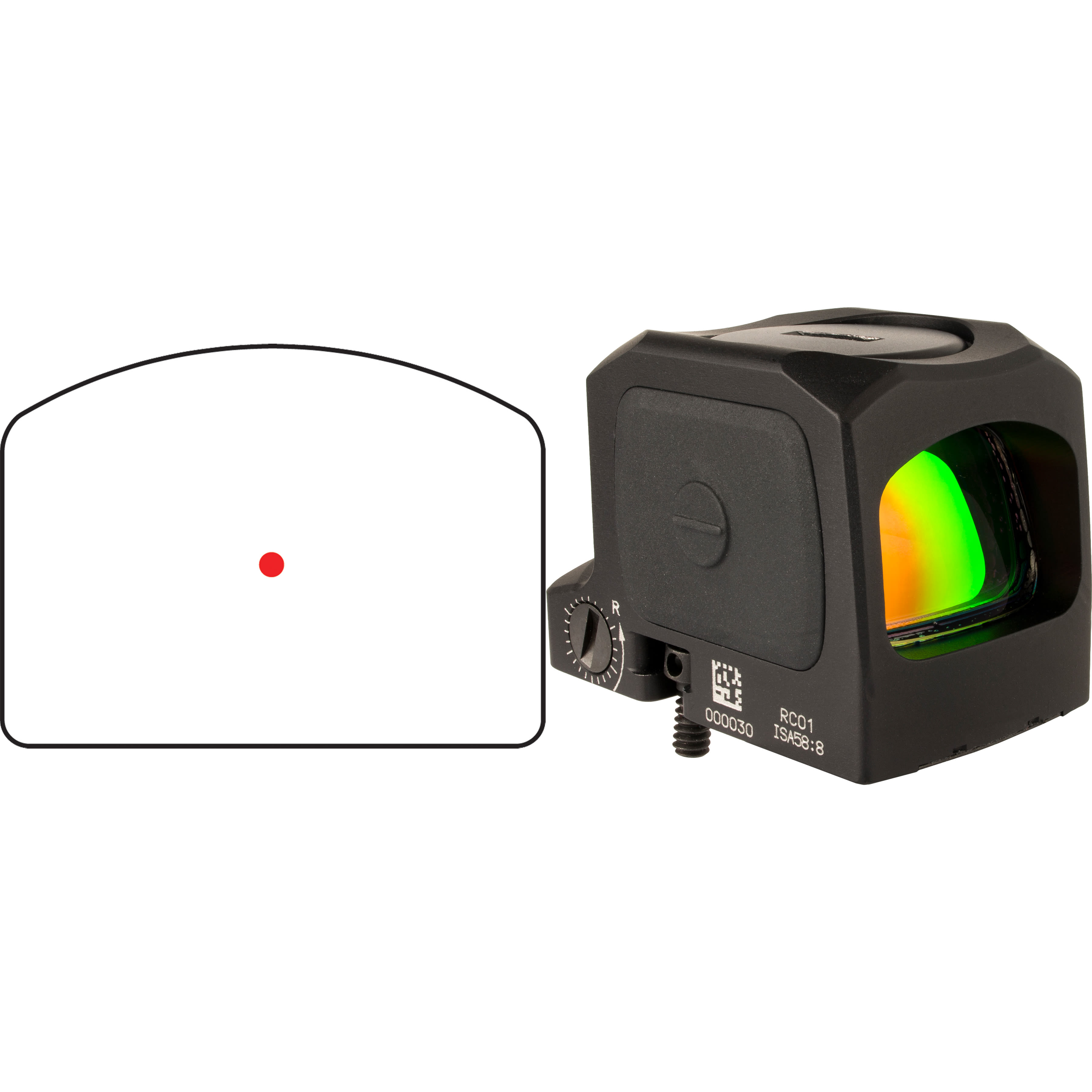 Trijicon Rcr Closed Emitter Reflex Sight 3.25 Moa Red Dot