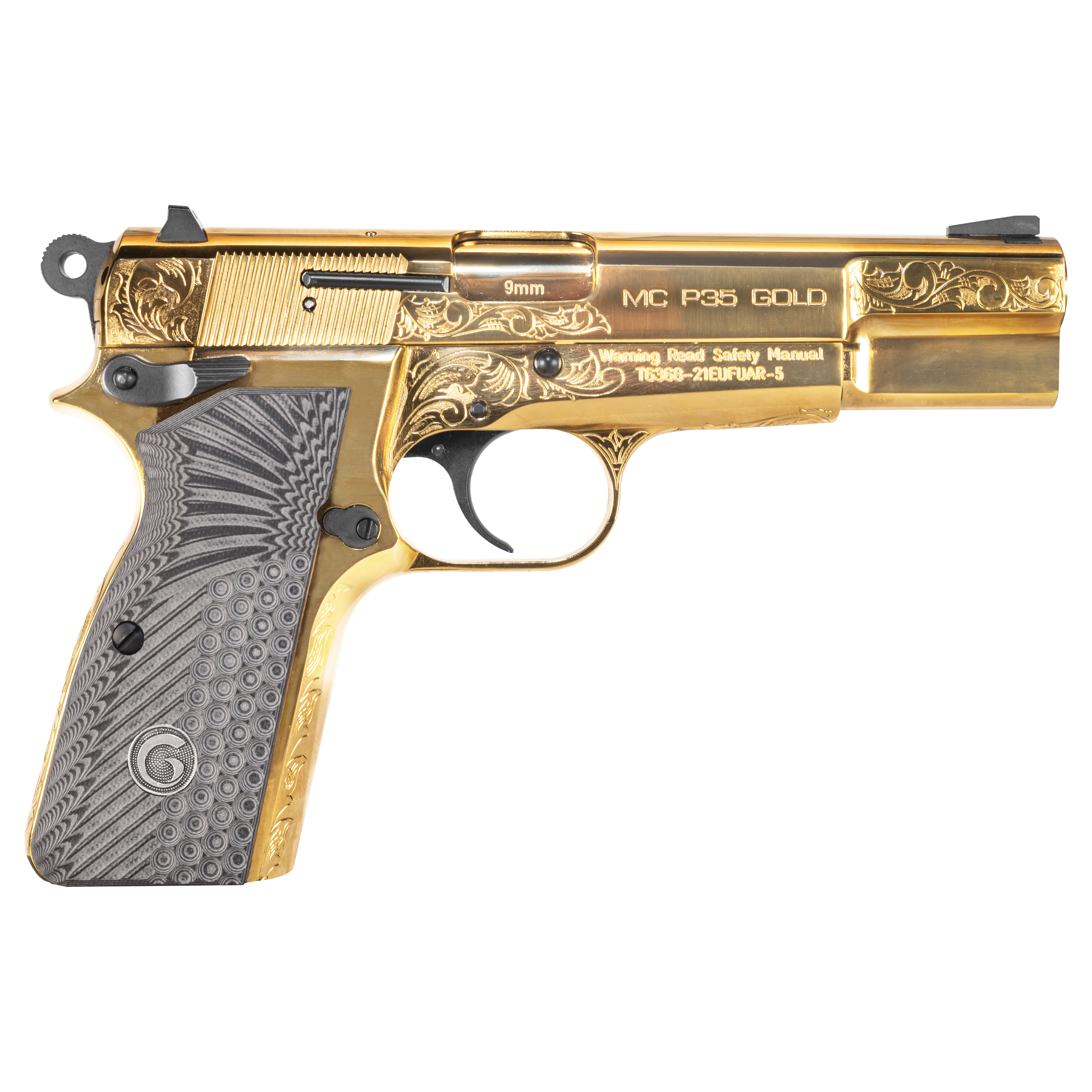 Girsan MCP35 9MM 15+1 Gold Engraved Pistol