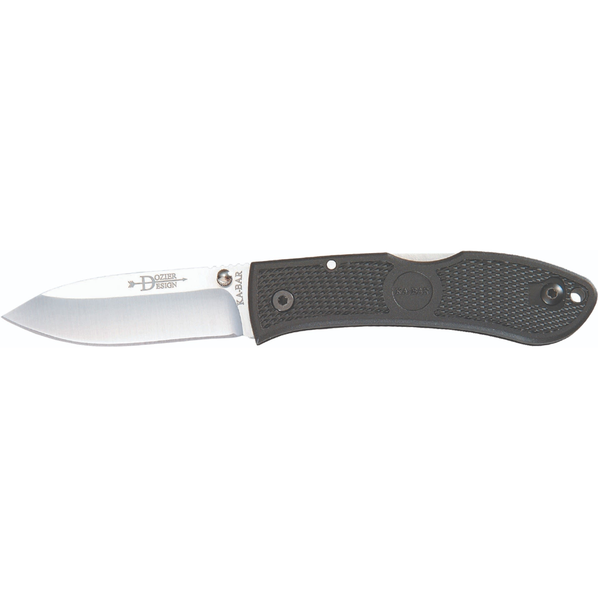 Ka-bar Dozier Folding Hunter Knife 3 Black G10 Grips