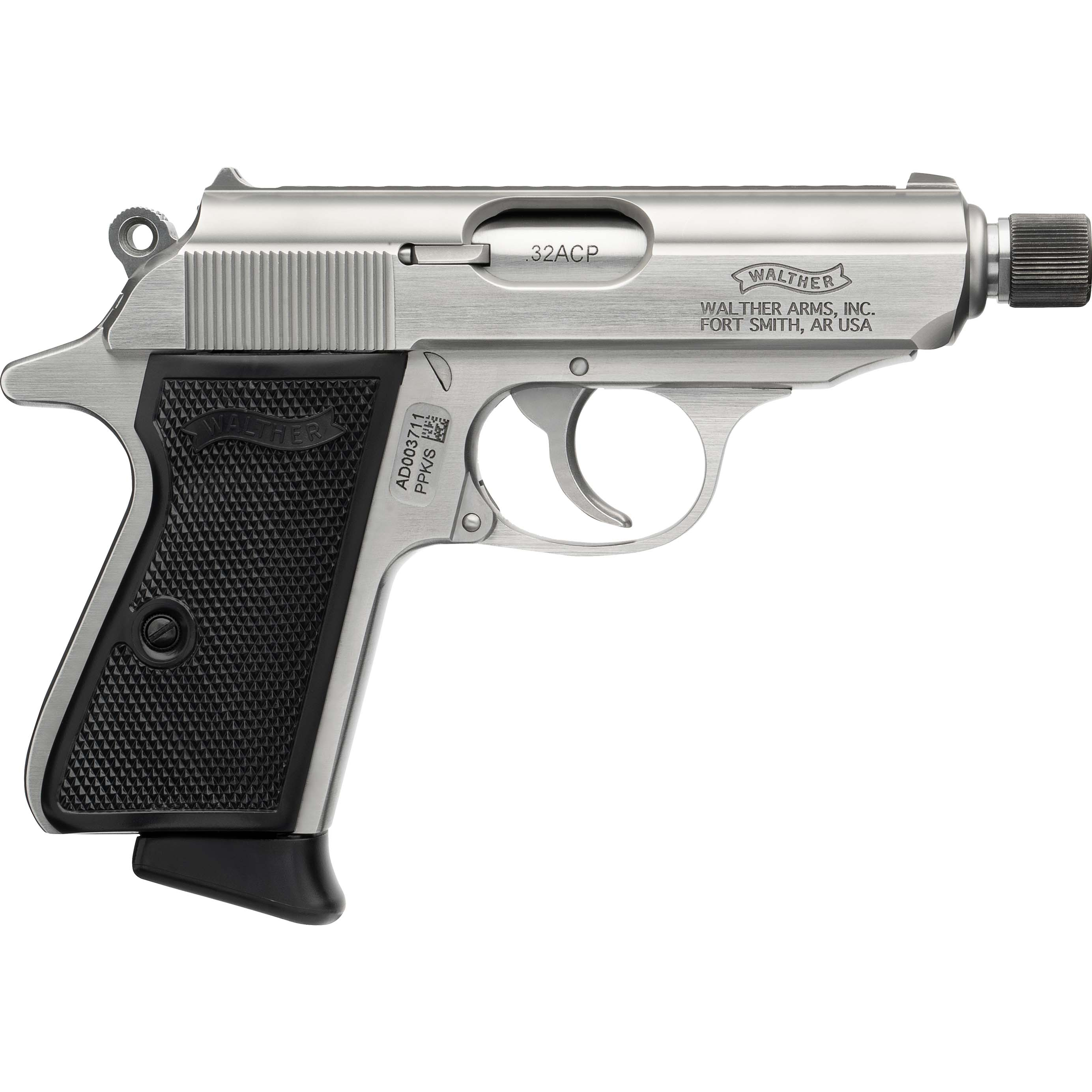Walther Ppk/s Sd 32 Acp 3.3 Stainless 7+1 Pistol