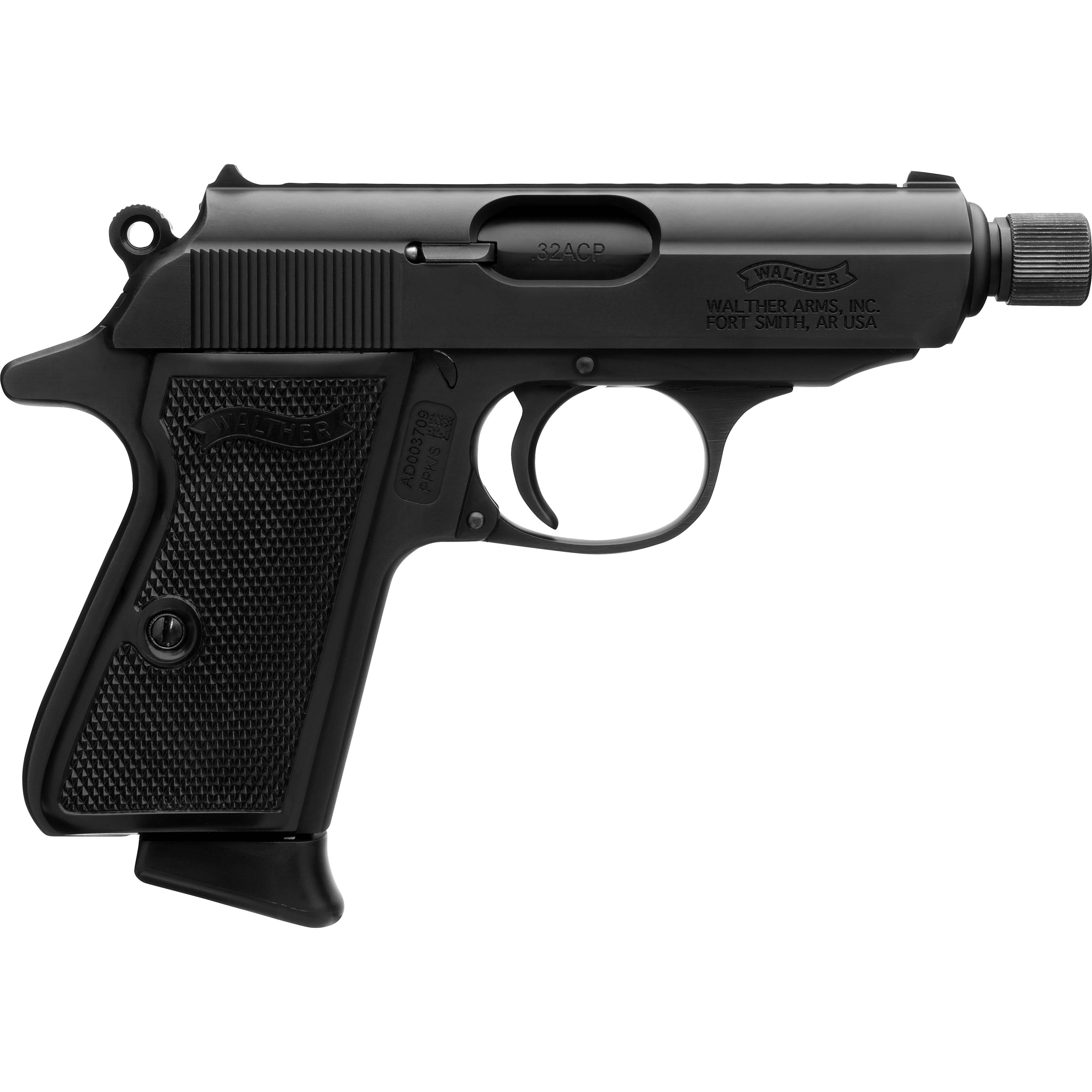 Walther Ppk/s Sd .32 Acp 7+1 Black Semi-auto Pistol