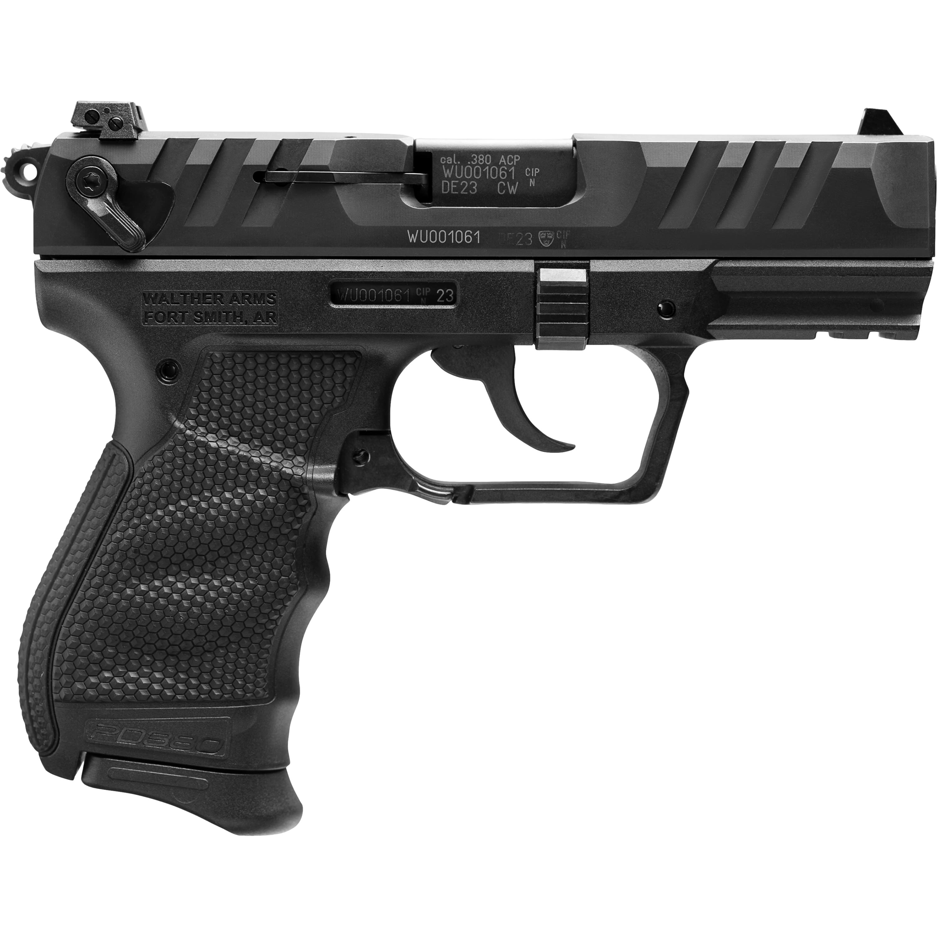 Walther PD380 .380 Acp 9+1 Black 3.7 Barrel