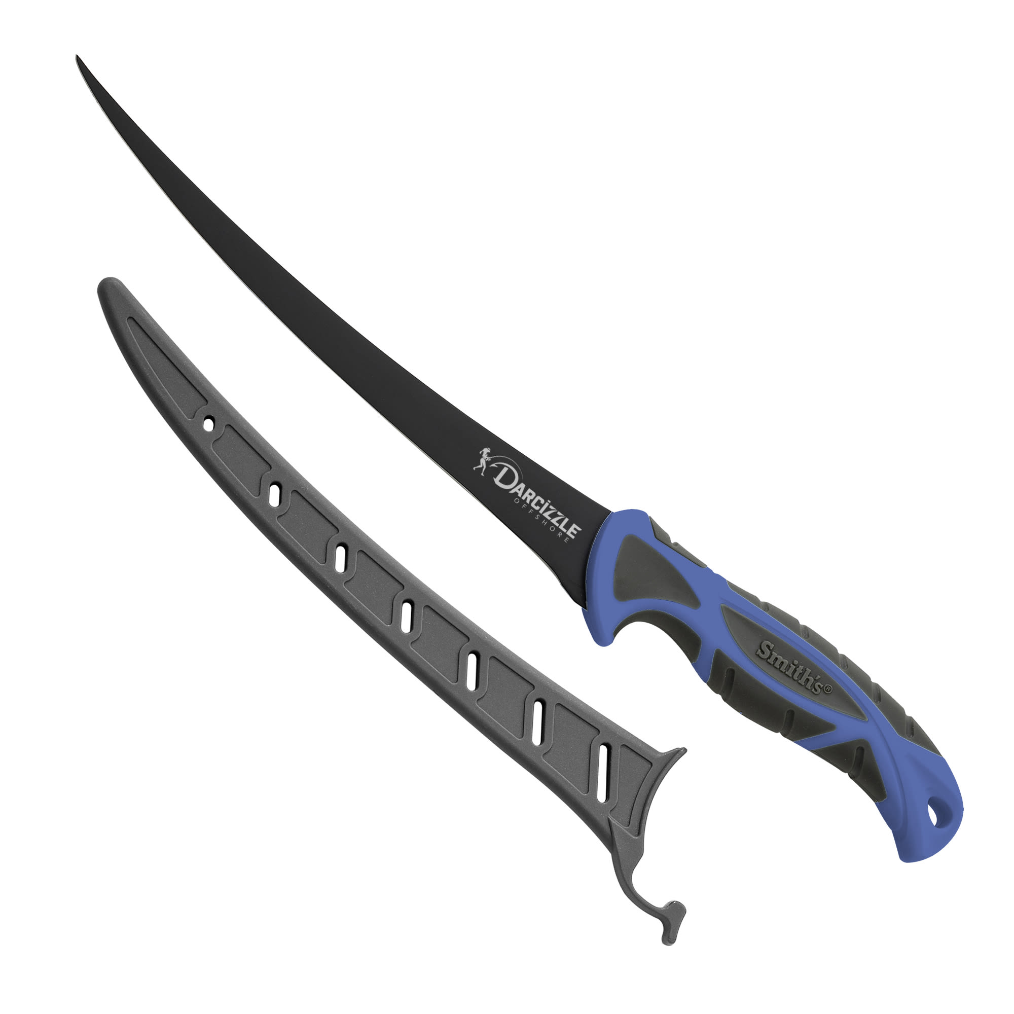 Smiths Darcizzle 8 Curved Flex Fillet Knife - Blue Handle