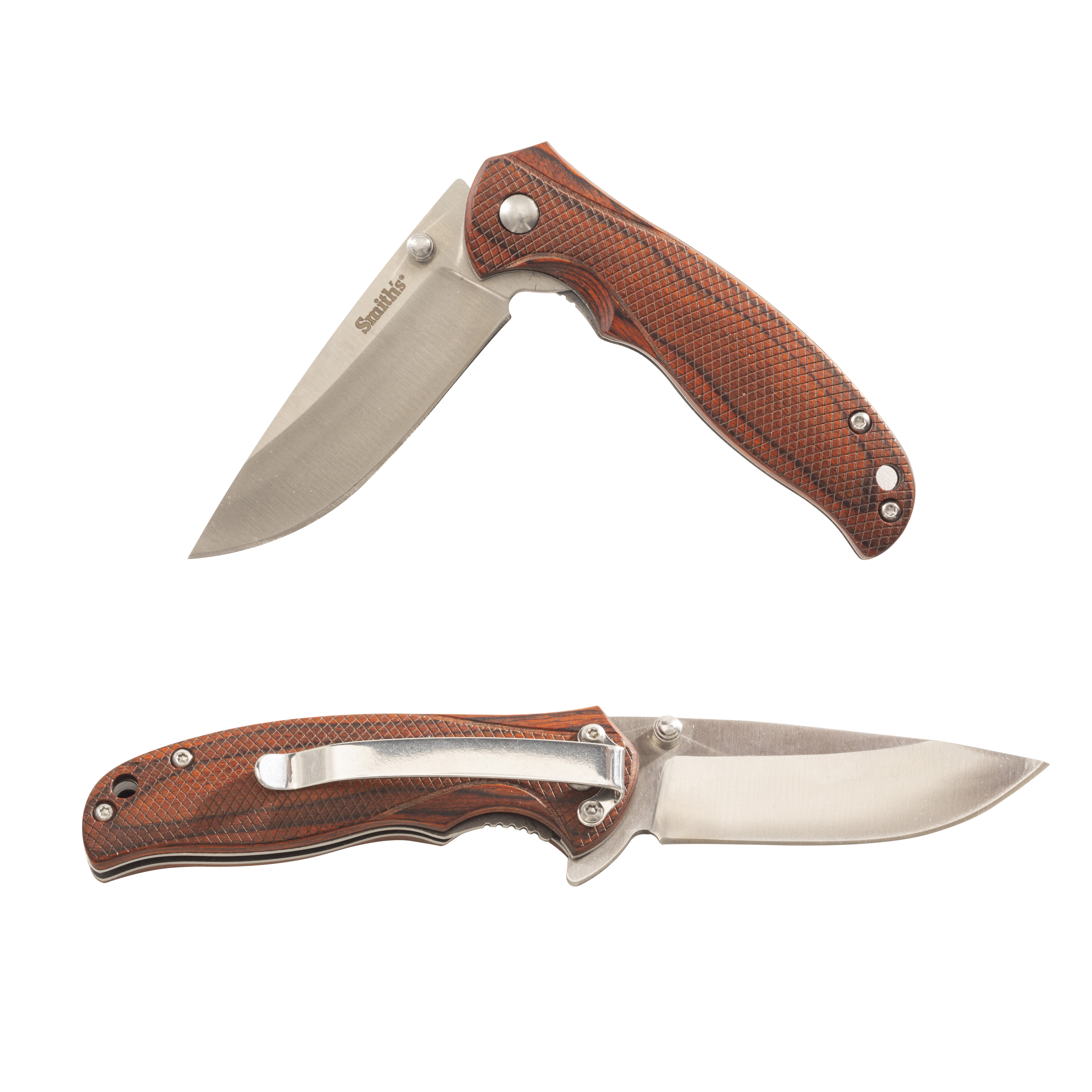 Smiths Adaha Mini Wood 2.75 Drop Point Folding Knife