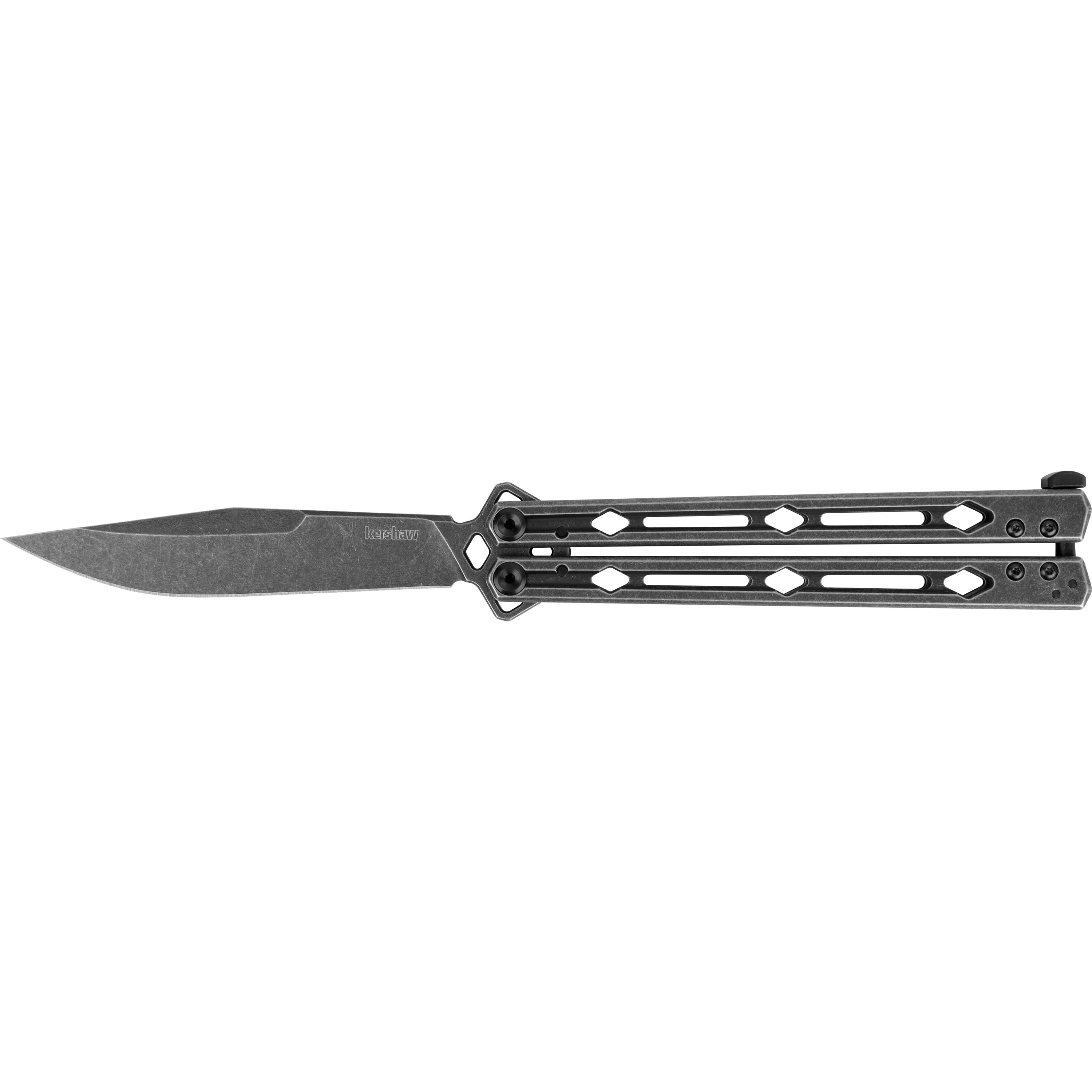 Kershaw Lucha Balisong Butterfly Knife Blackwash 4.5