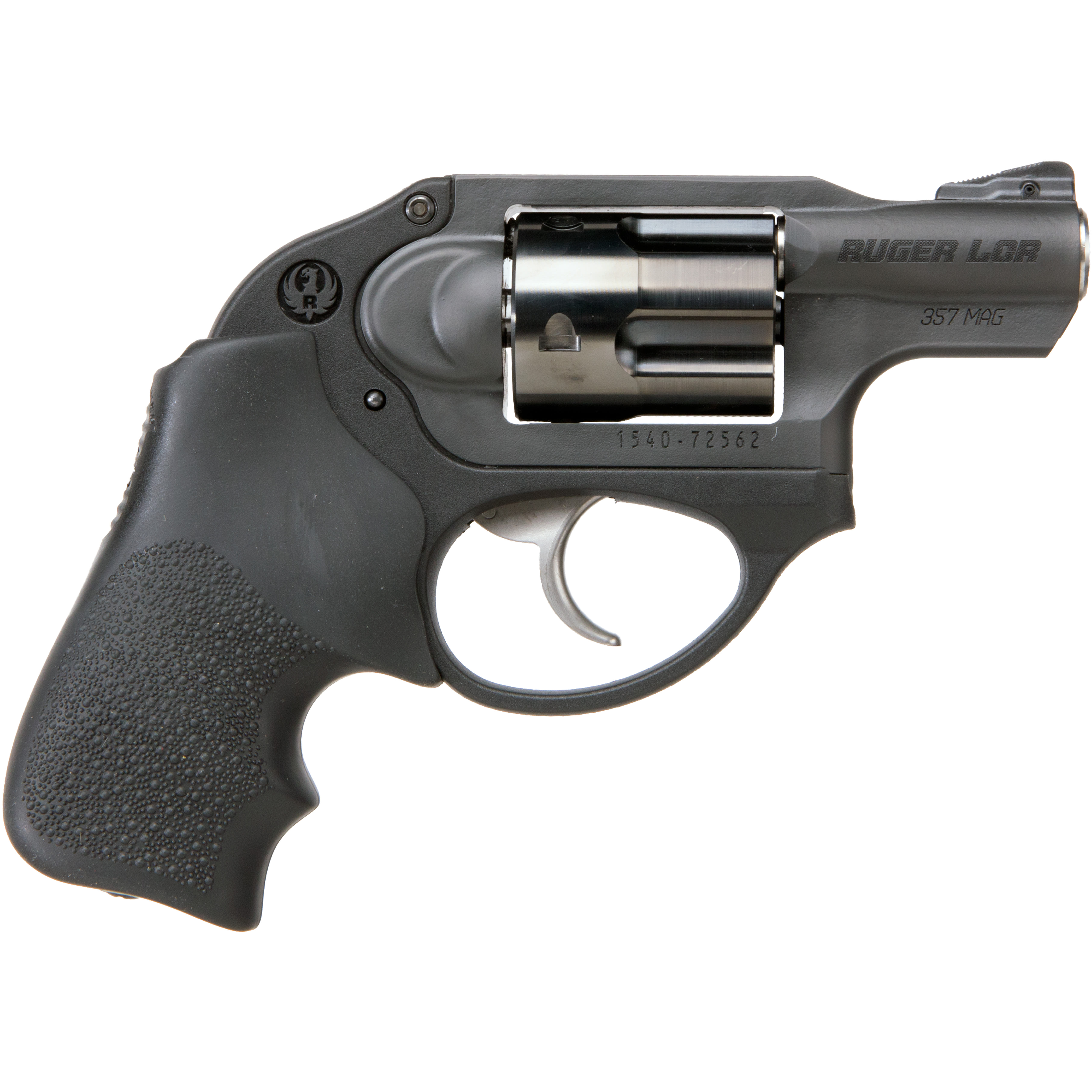 Ruger Lcr 357 Magnum 1.875 5 Round Black Hogue Tamer Grip Revolver