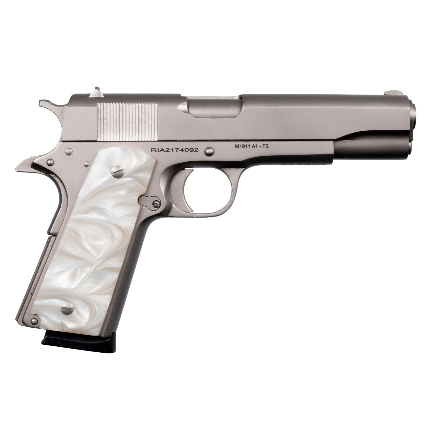 Rock Island Gi Standard Fs 45 Acp 8RD Matte Nickel 5 Barrel