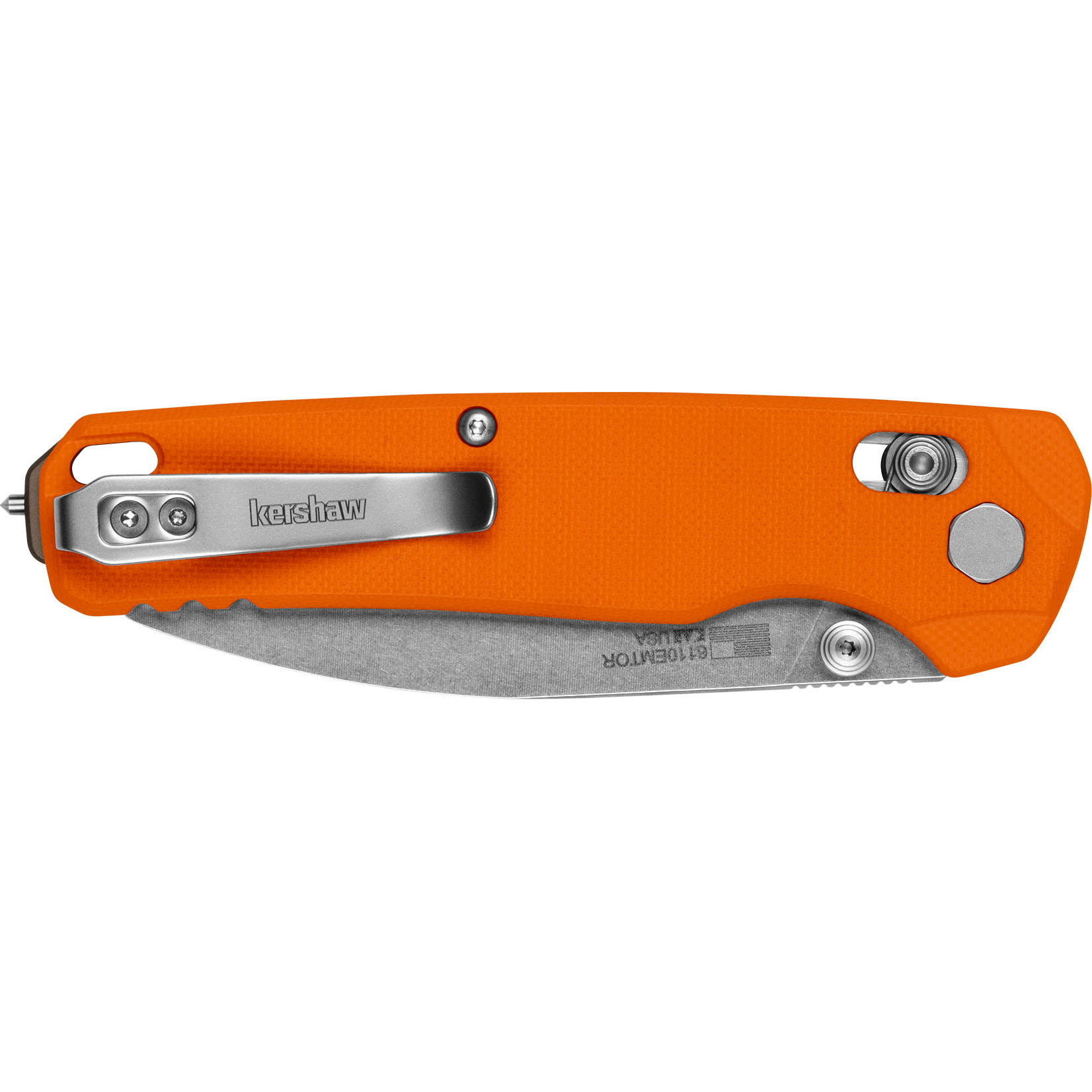 Kershaw Bel Air Xl Emt Folding Knife 3.25 Orange - Image 3