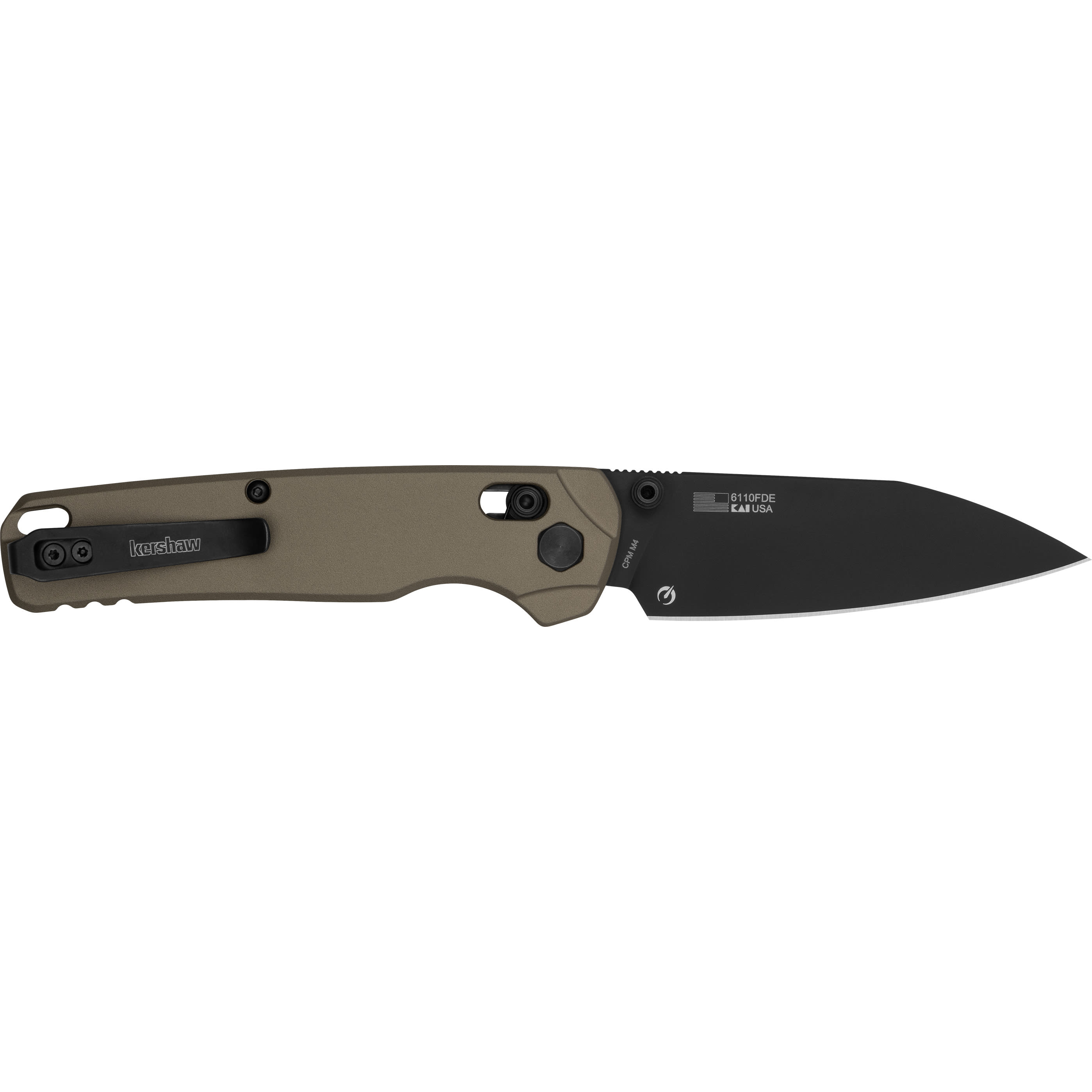 Kershaw Bel Air Xl Folding Knife 3.4 Black/fde - Image 3