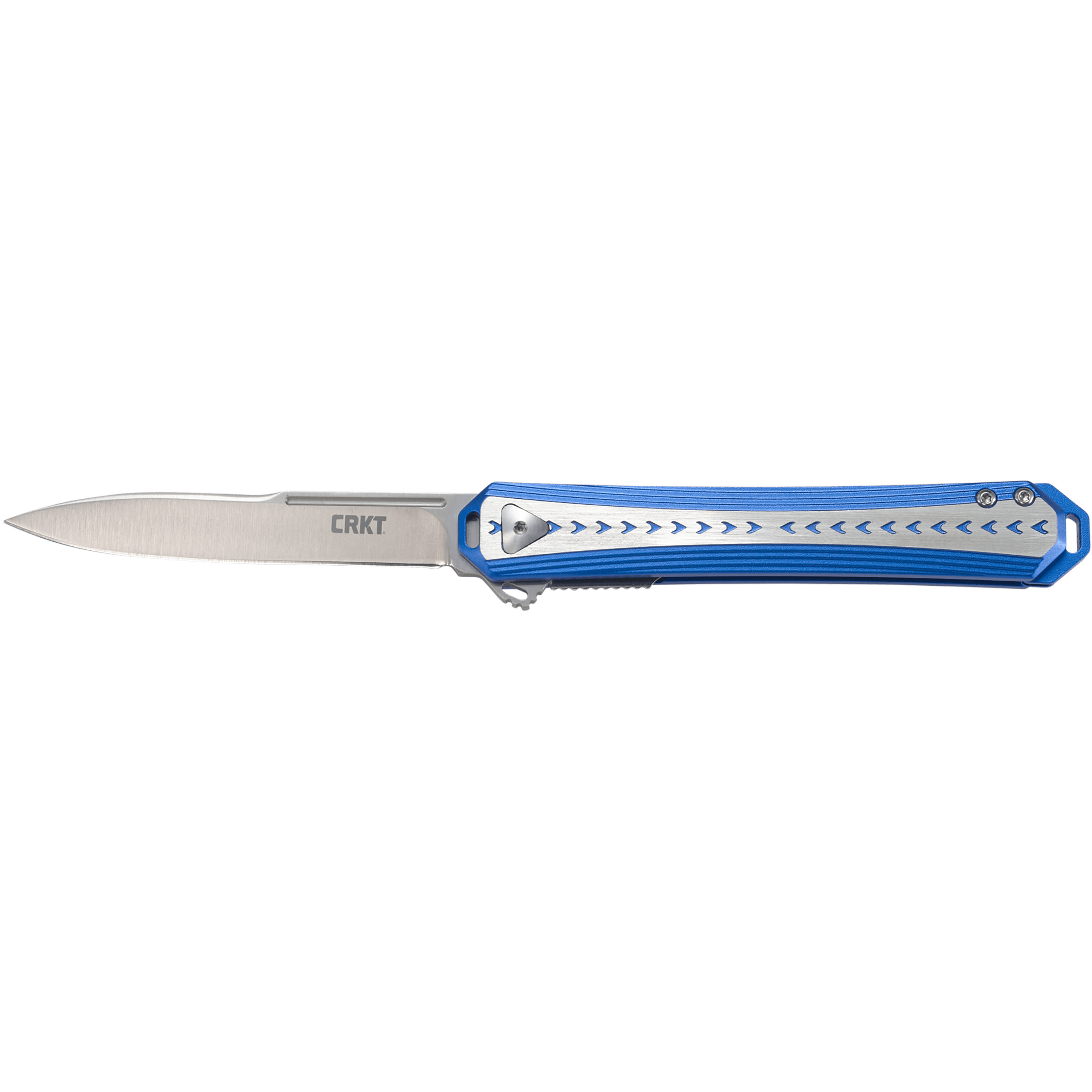 Crkt Stickler 3.38 Folding Knife Blue & Silver