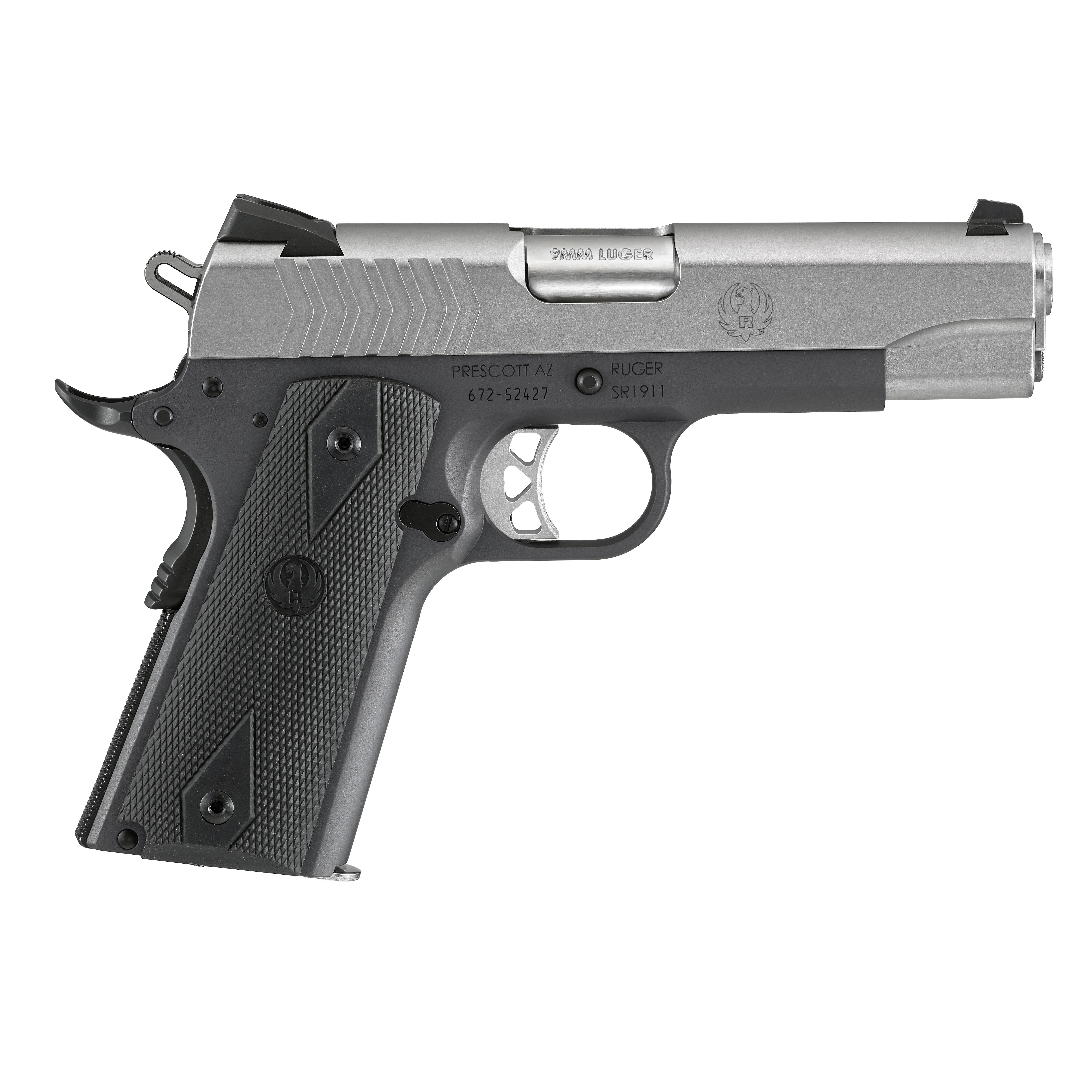 Ruger SR1911 9MM Luger Pistol 4.25 9+1 Stainless Steel