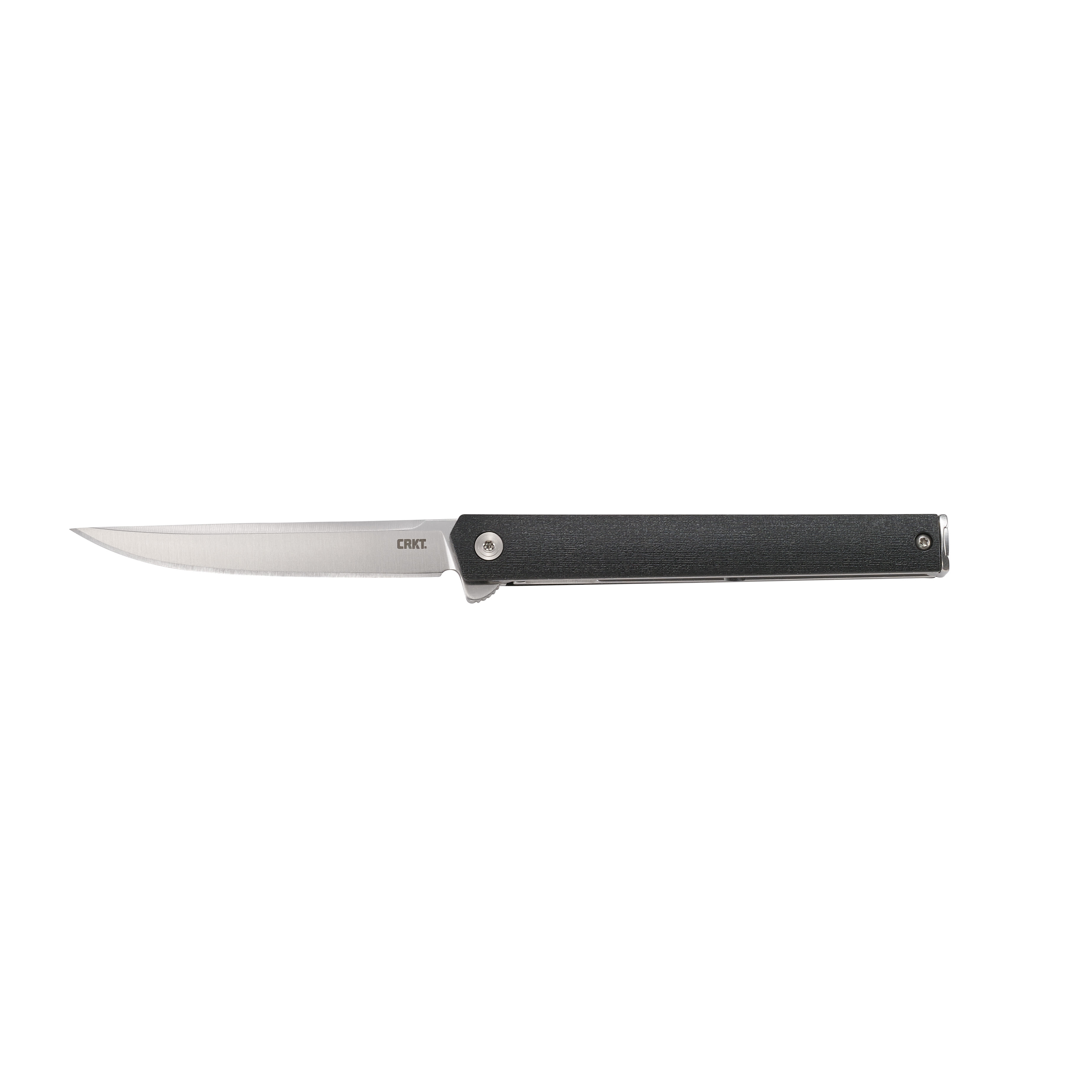 Crkt Ceo Flipper 3.35 Folding Knife Black Grn Handle