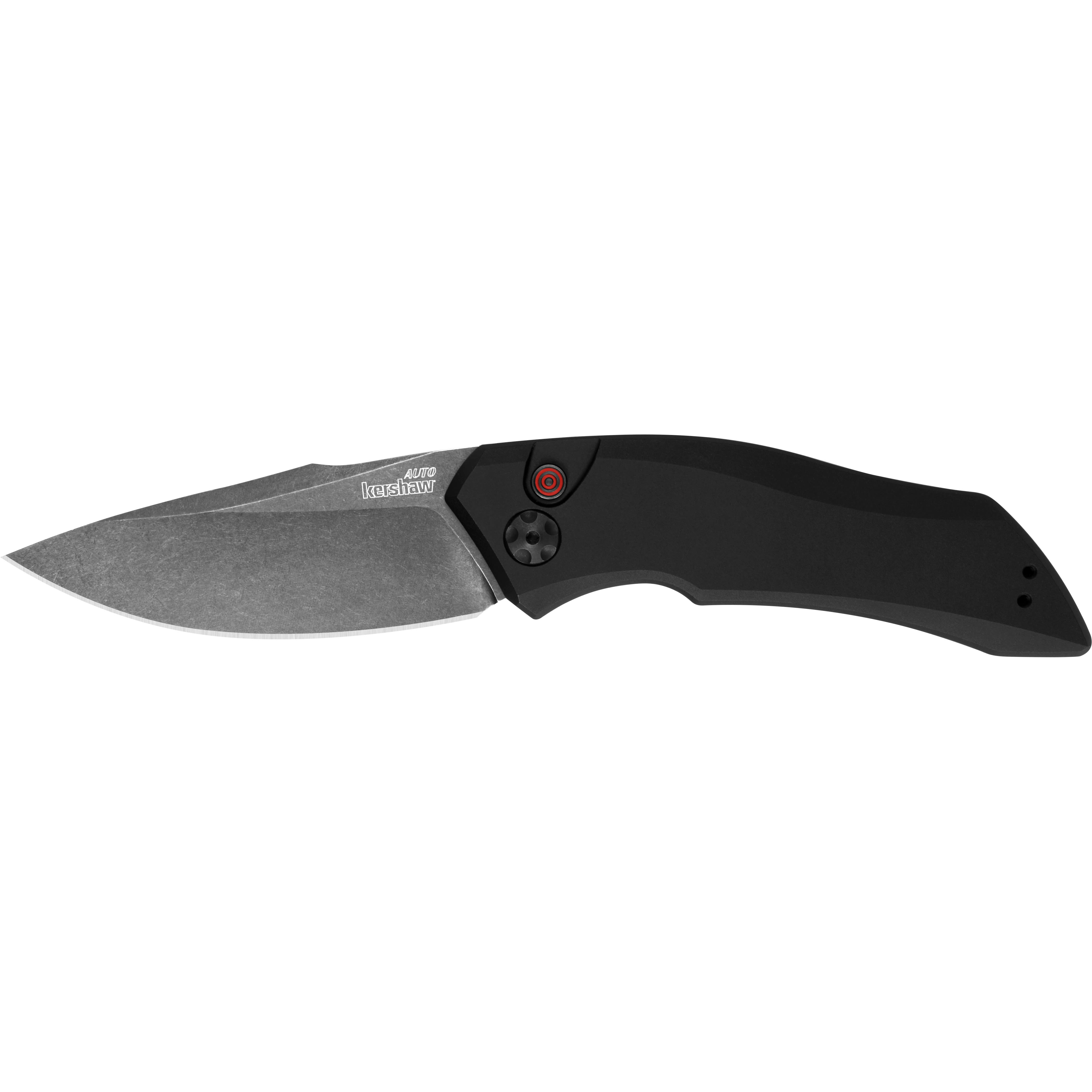 Kershaw Launch 1 Automatic Knife Black Aluminum 3.4 Blackwash
