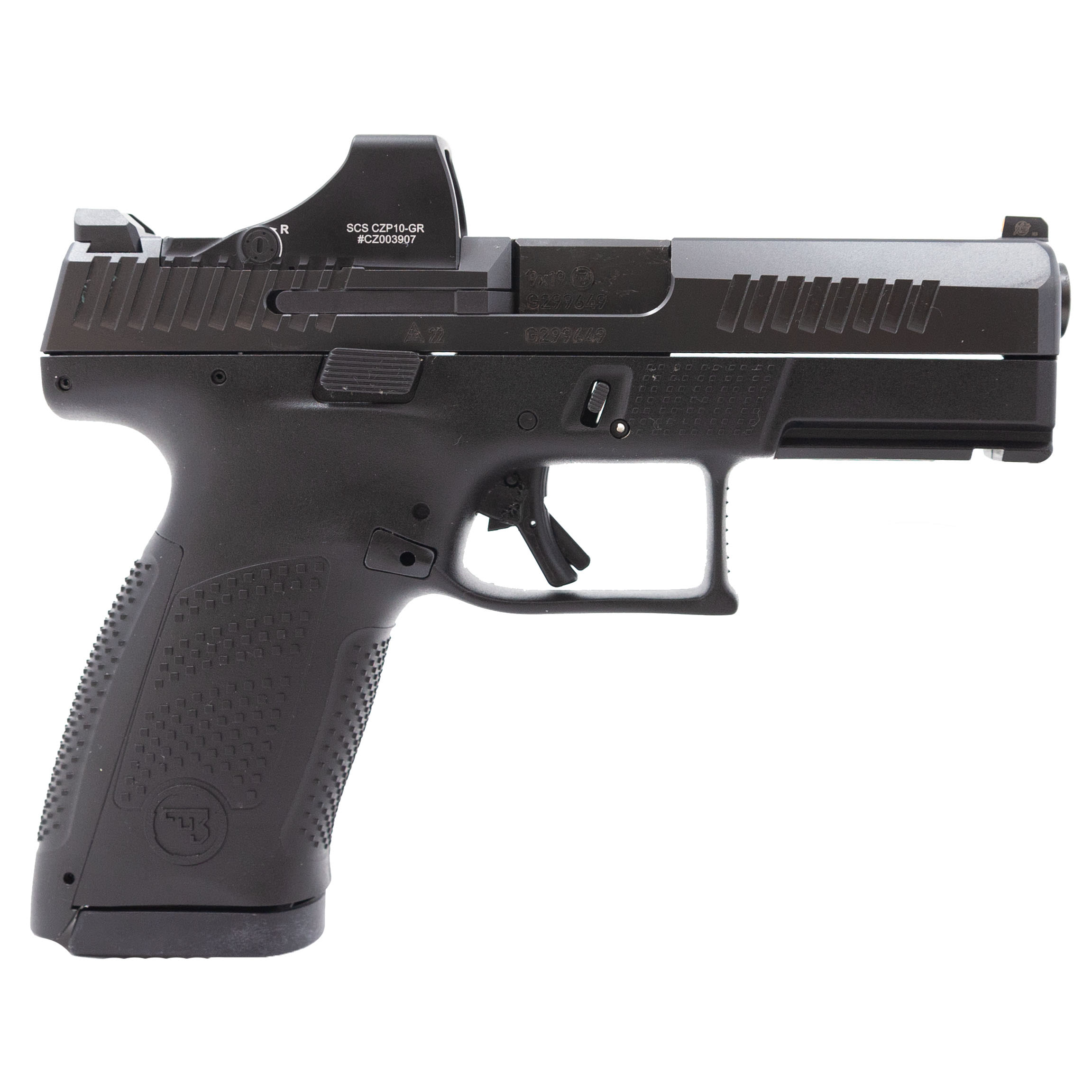 Czu P-10C 9MM 15R Blk Hls Nstl