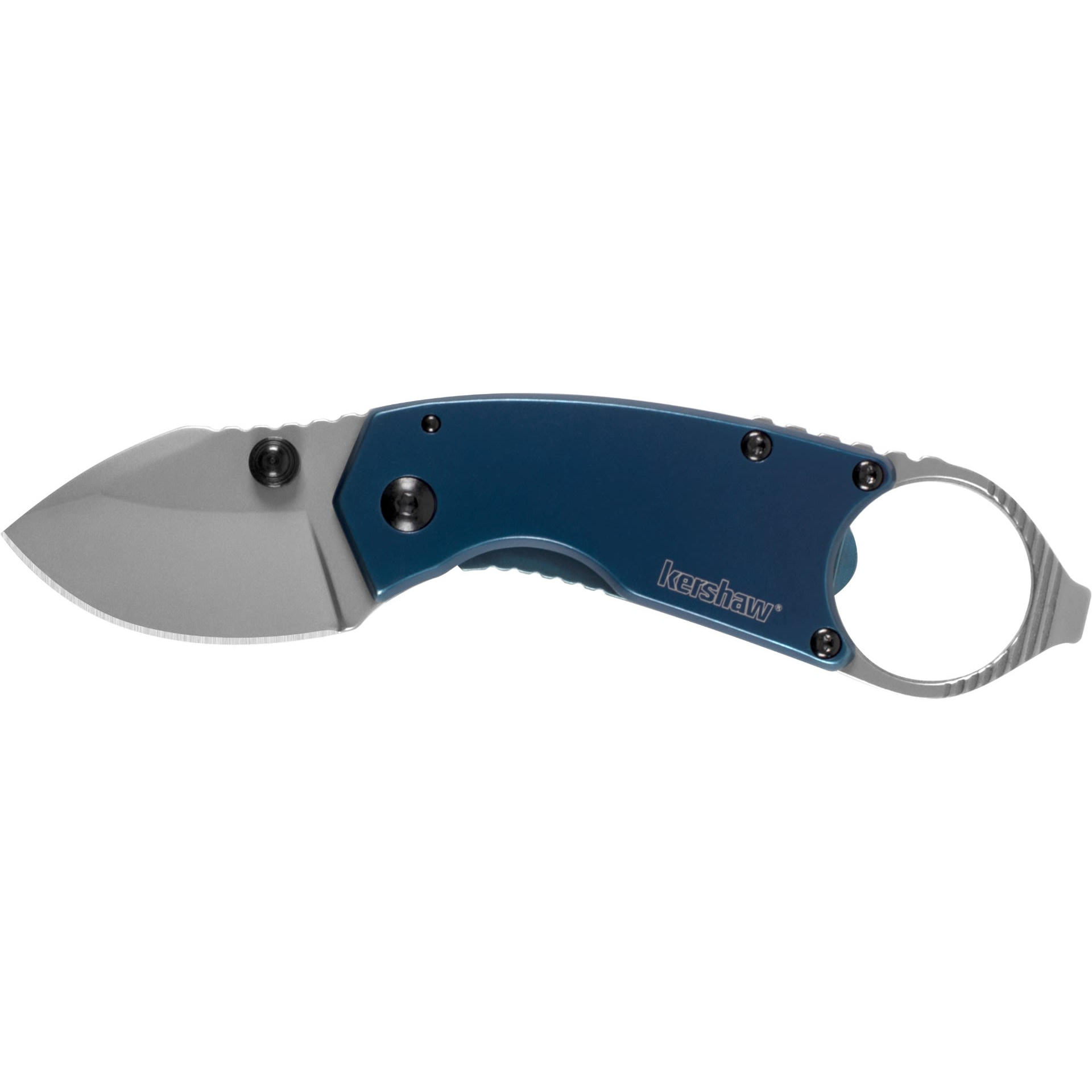 Kershaw Antic Blue Folding Knife 1.7 Drop Point