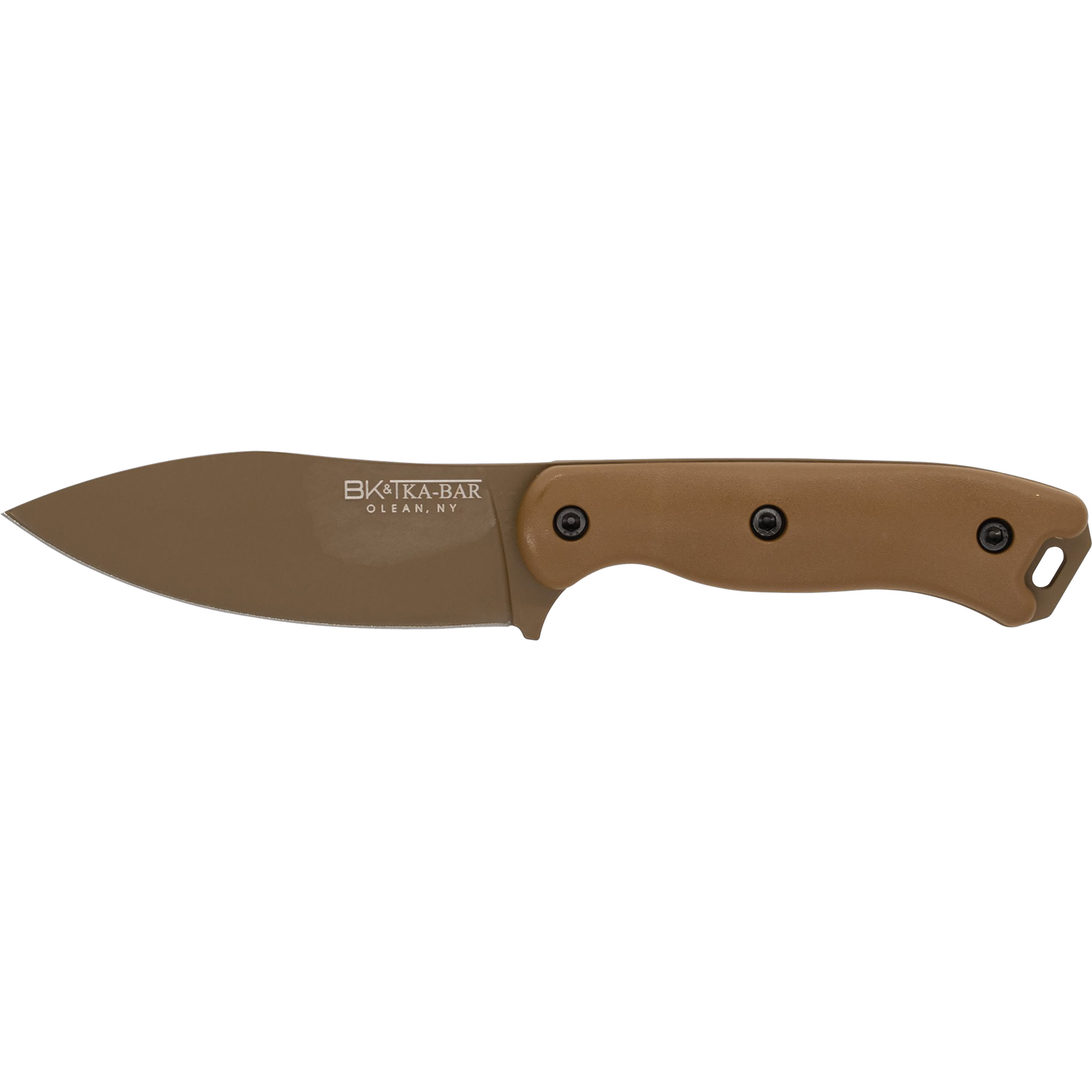 Ka-bar Becker Nessmuk Fixed Blade Knife 4.31 Coyote Brown