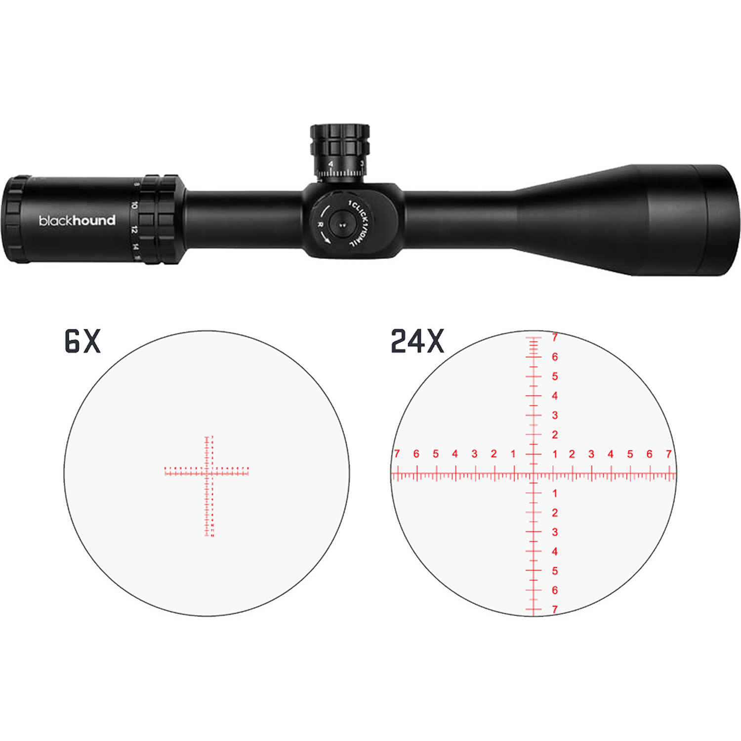 Blackhound Optics Genesis 6-24X50 Ffp Mil