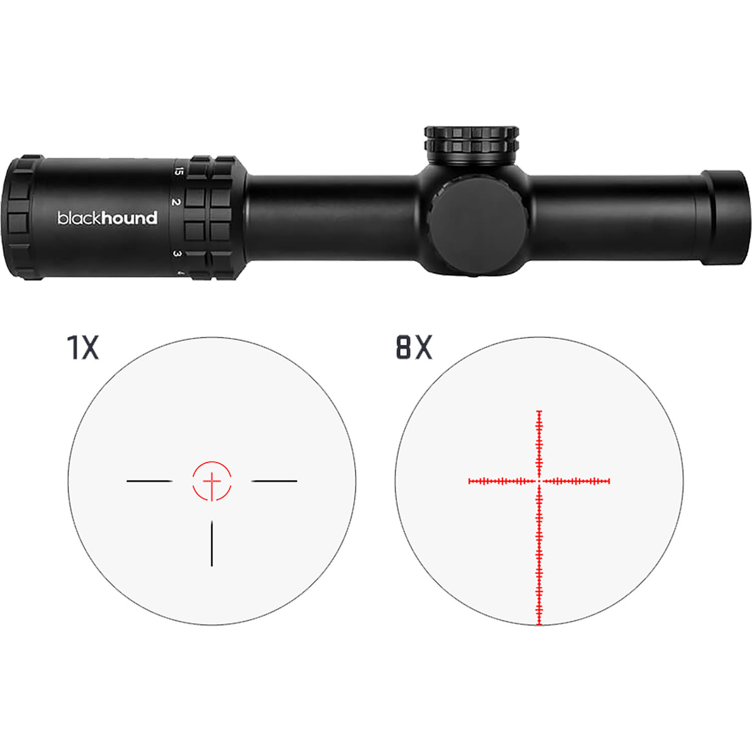 Blackhound Optics Genesis 1-8X28 Ffp Moa Scope