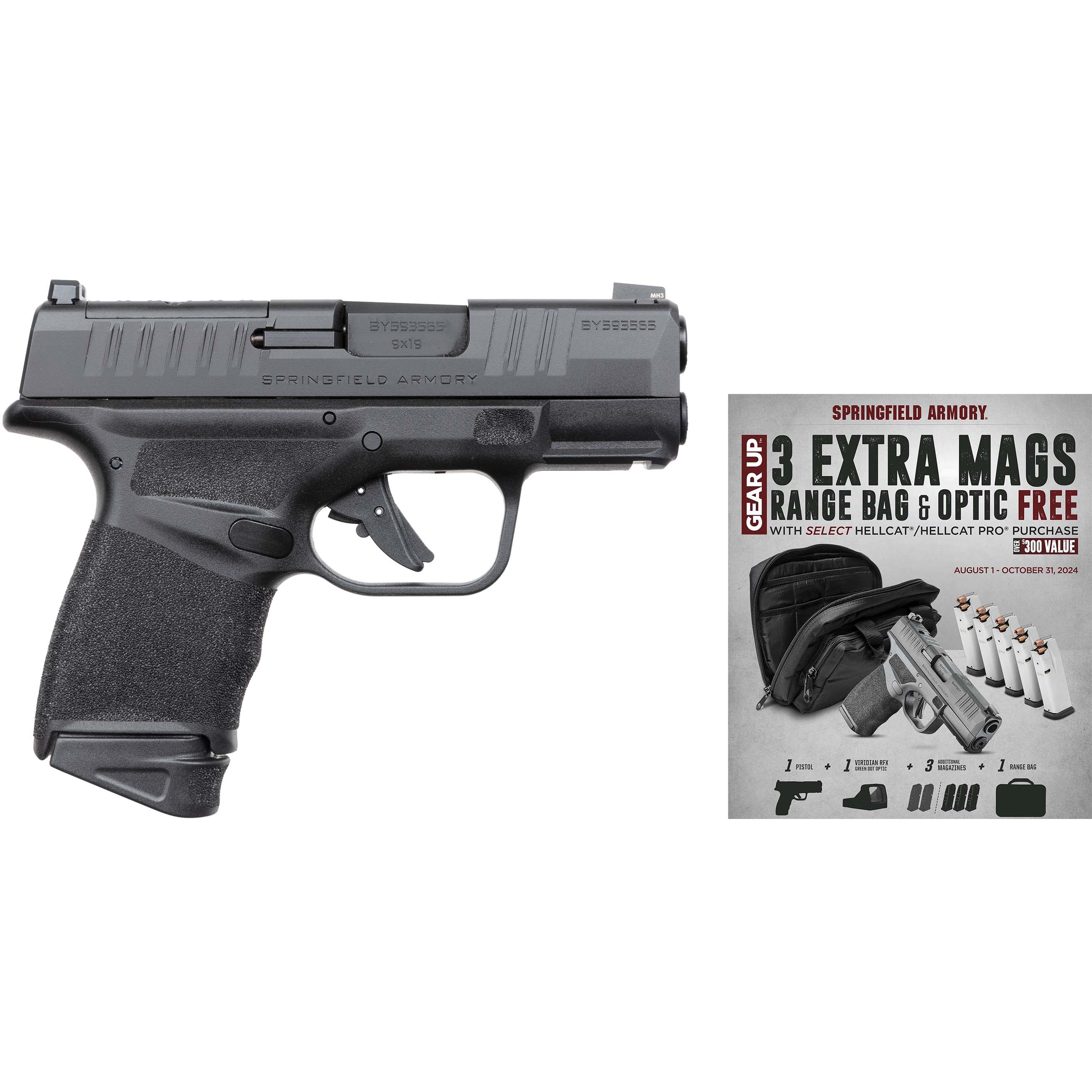 Springfield Hellcat Osp 9MM 10+1 Optics Ready