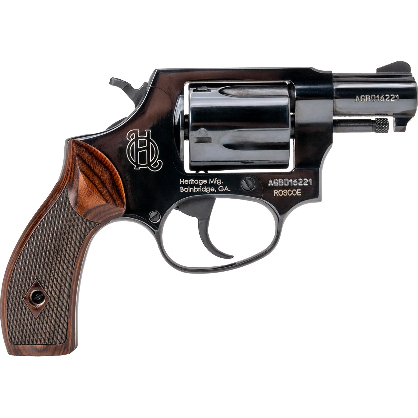 Heritage Roscoe 38 Special 2 5RD Black Wood Grip