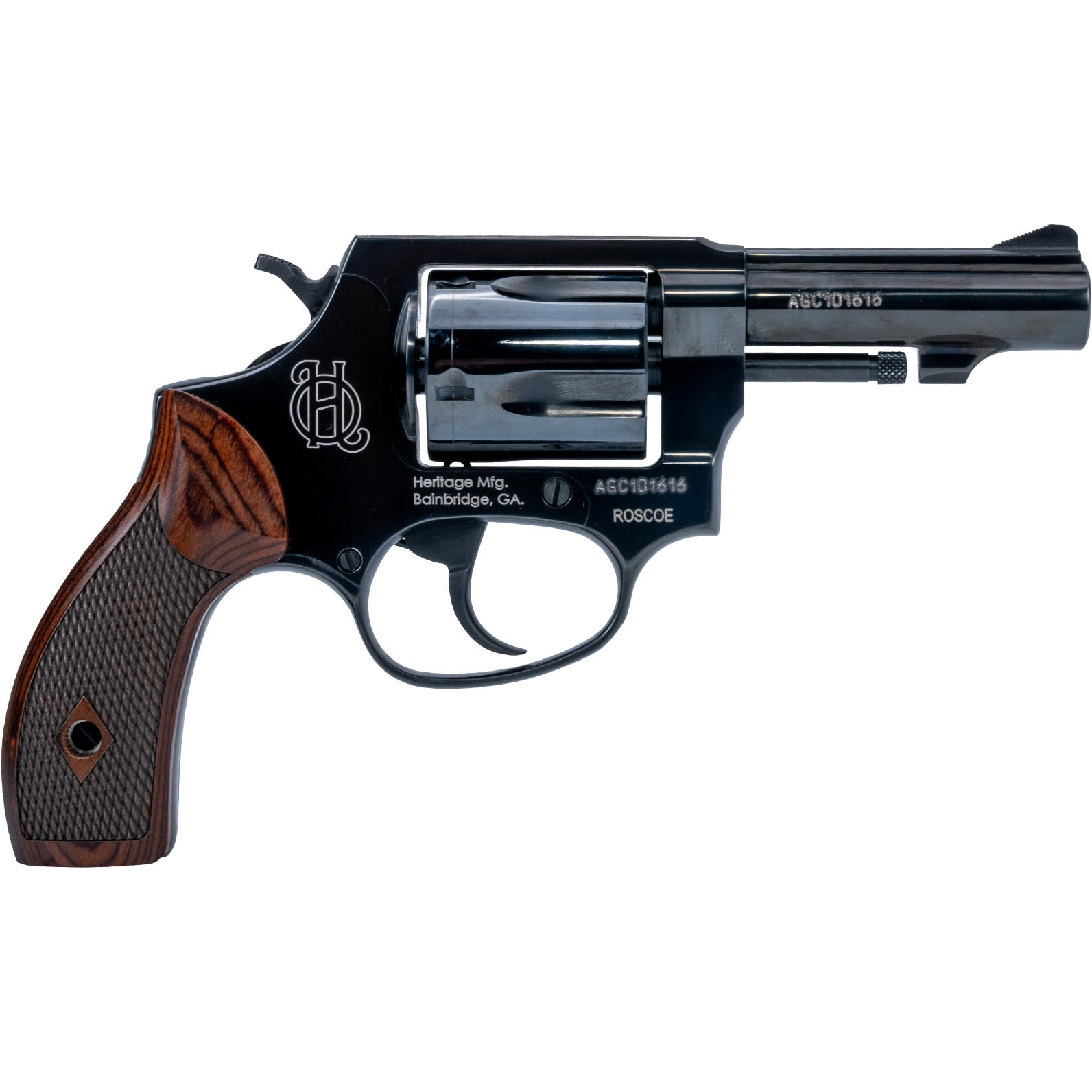 Heritage Roscoe 38 Special 3 5RD Black Wood Grip Revolver