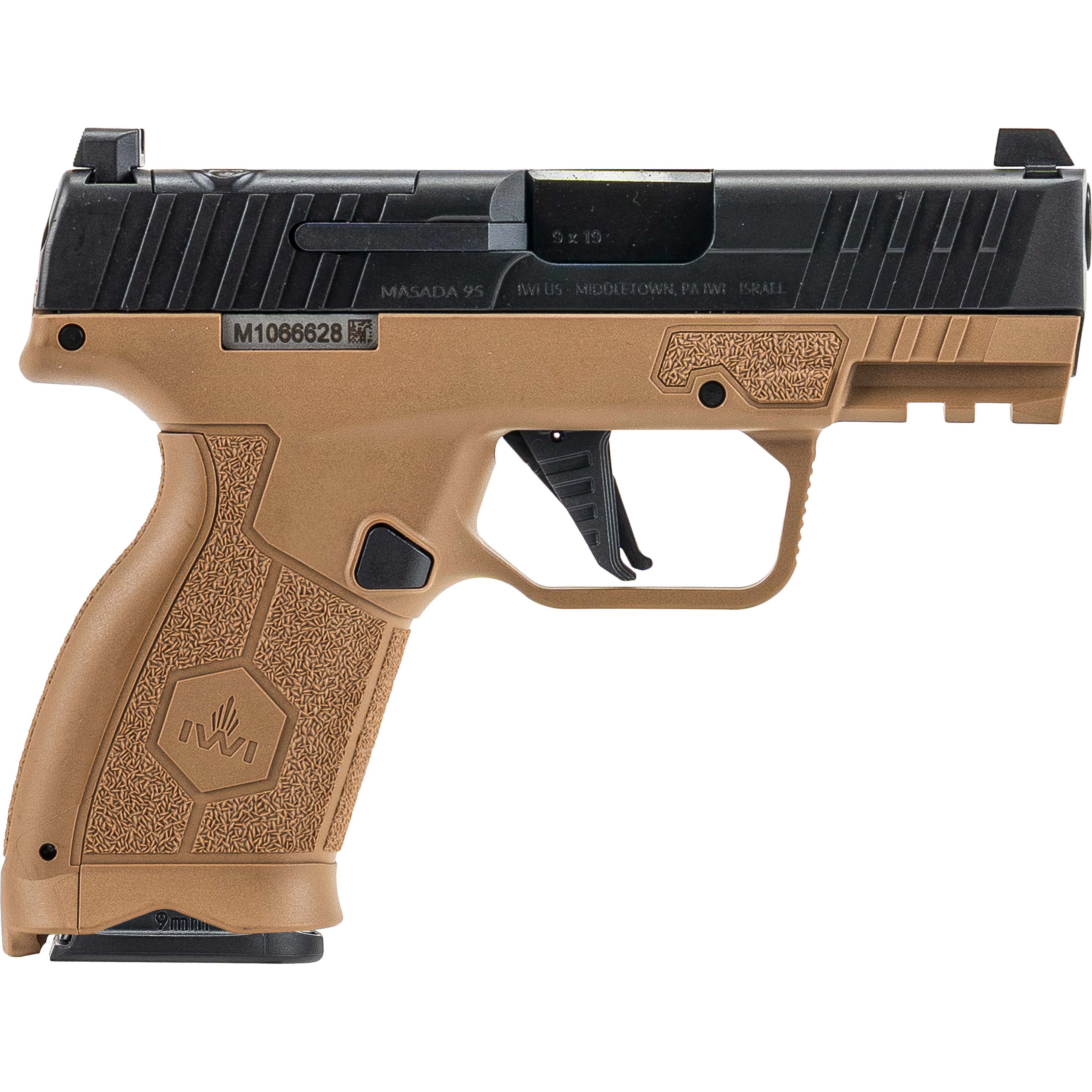 Iwi Masada Slim Elite 9MM 10+1 Coyote Brown Optics Ready
