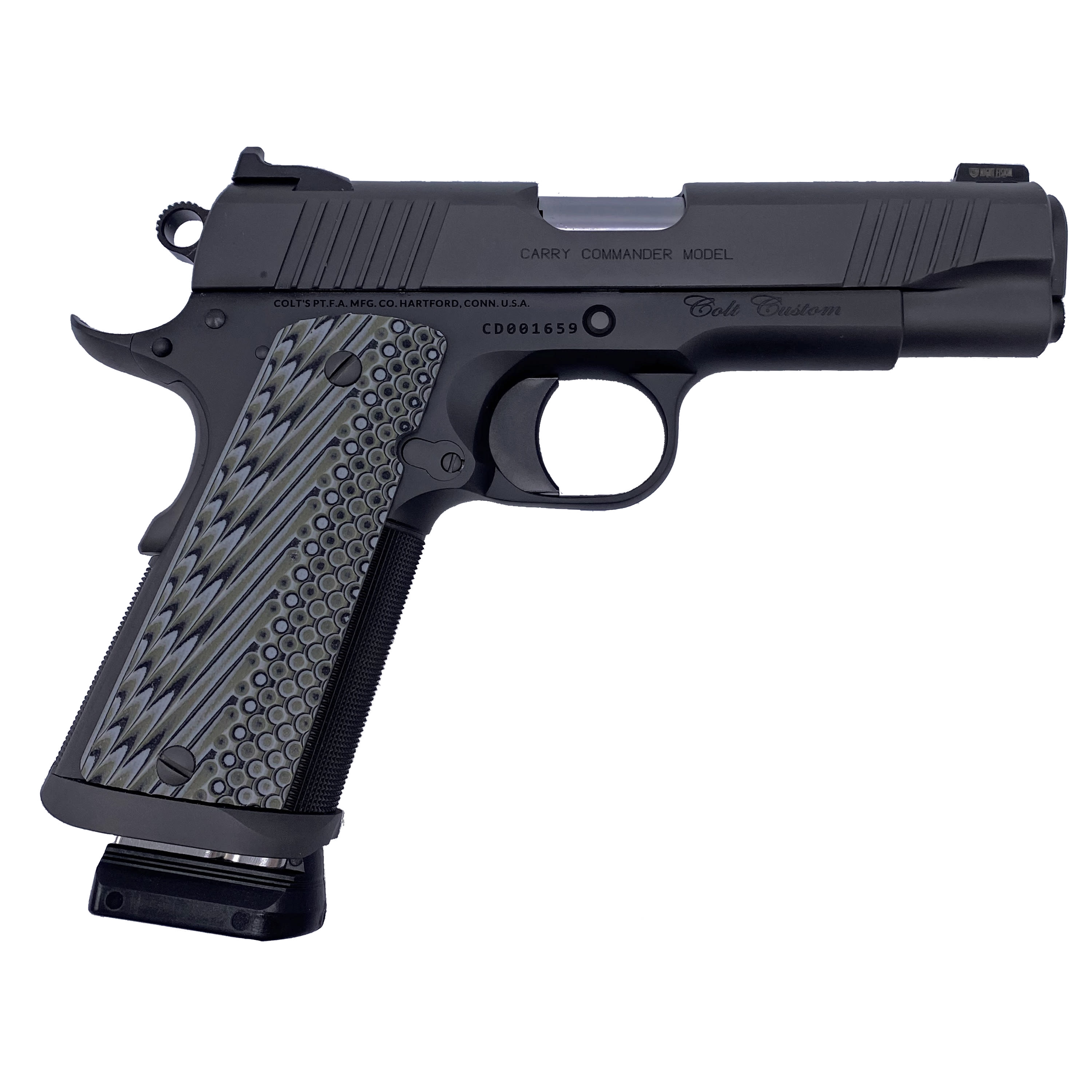 Colt Custom Carry 9MM 7+1 4.25 Stainless Smoke Dlc