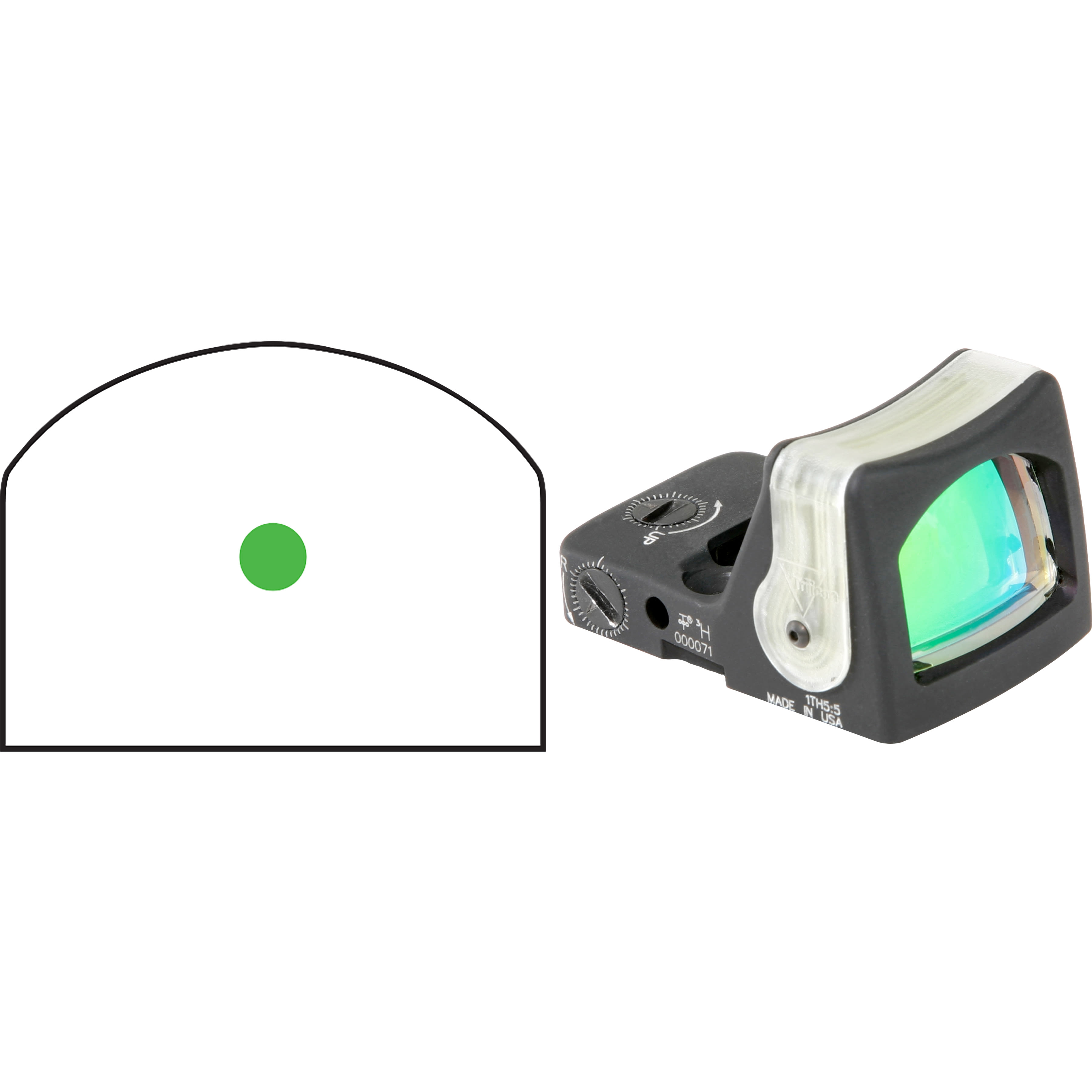 Trijicon Rmr Dual Illuminated 9.0 Moa Green Dot Sight