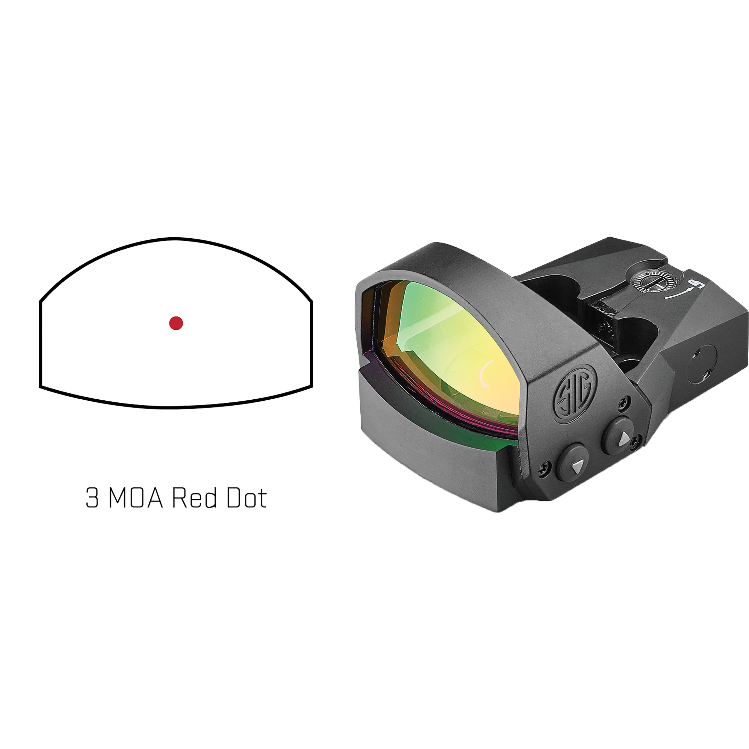 Sig Sauer ROMEO1PRO 3 Moa Red Dot Sight With Steel Shroud