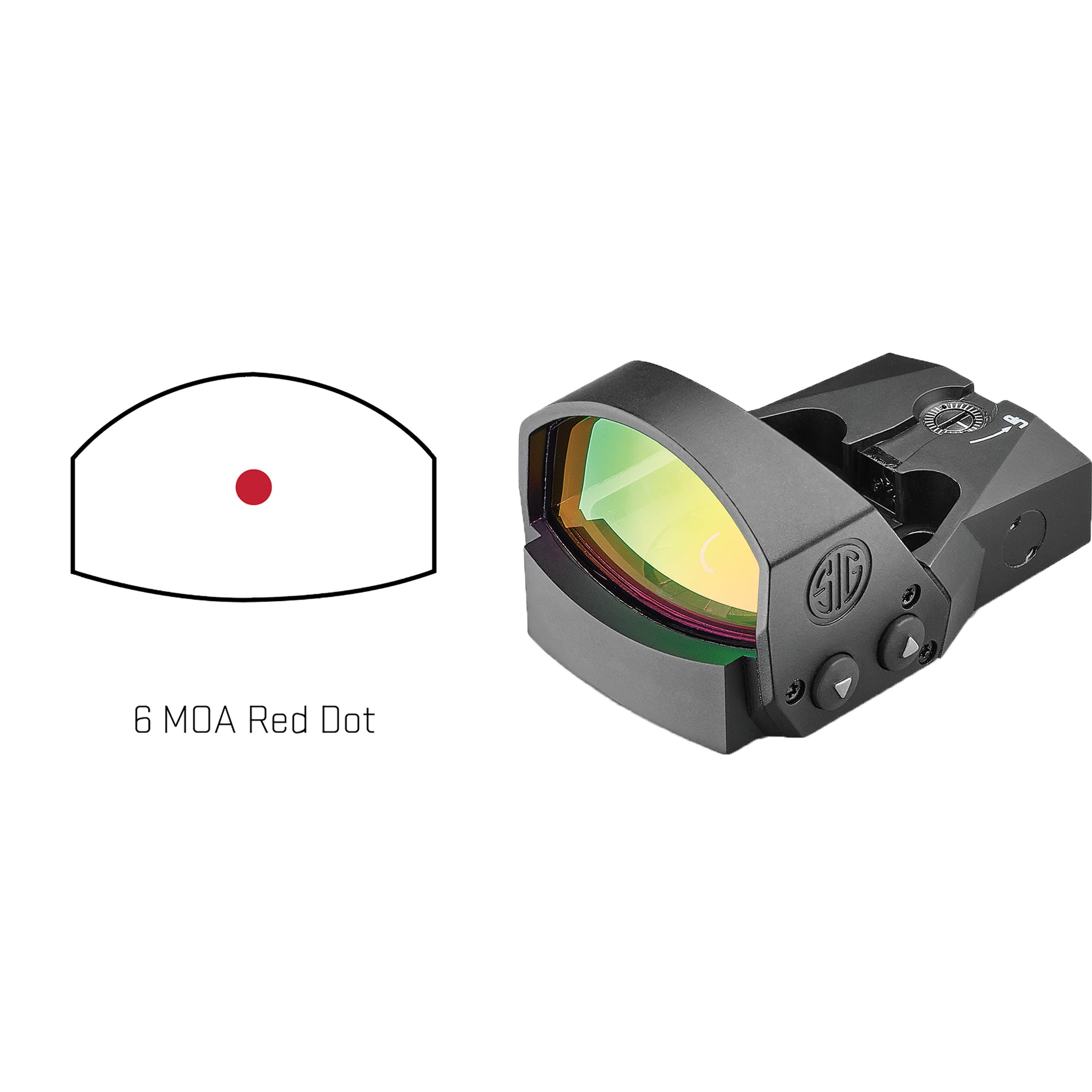 Sig Sauer ROMEO1PRO 6 Moa Red Dot Sight Black 1X30MM