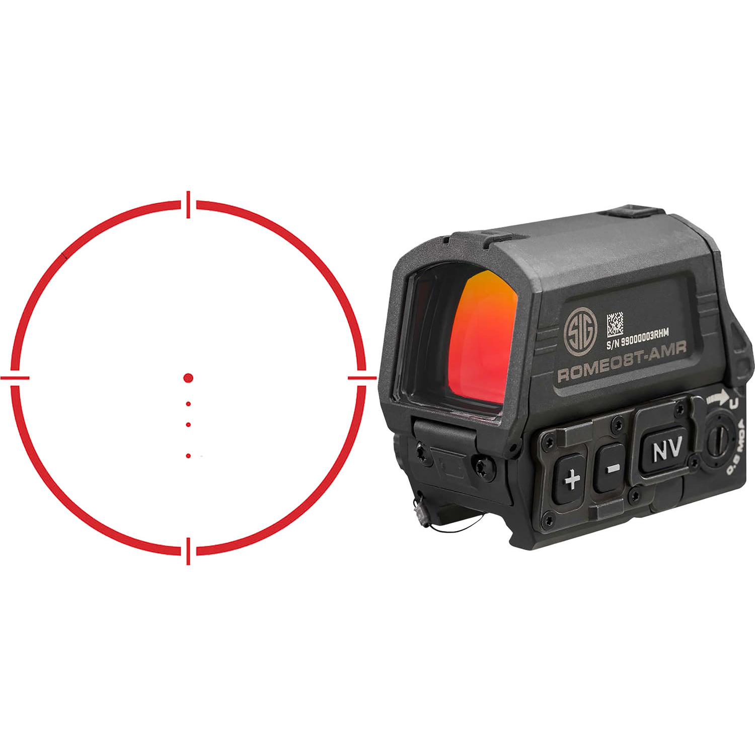 Sig Sauer ROMEO8T 1X40 Red Dot Sight - Matte Black