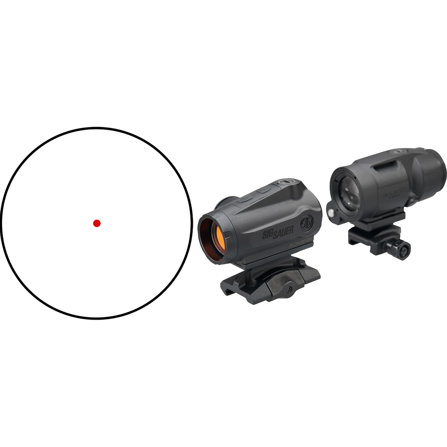 Sig Sauer ROMEO5 Gen Ii 2 Moa Red Dot & JULIET3 Micro 3X Magnifier
