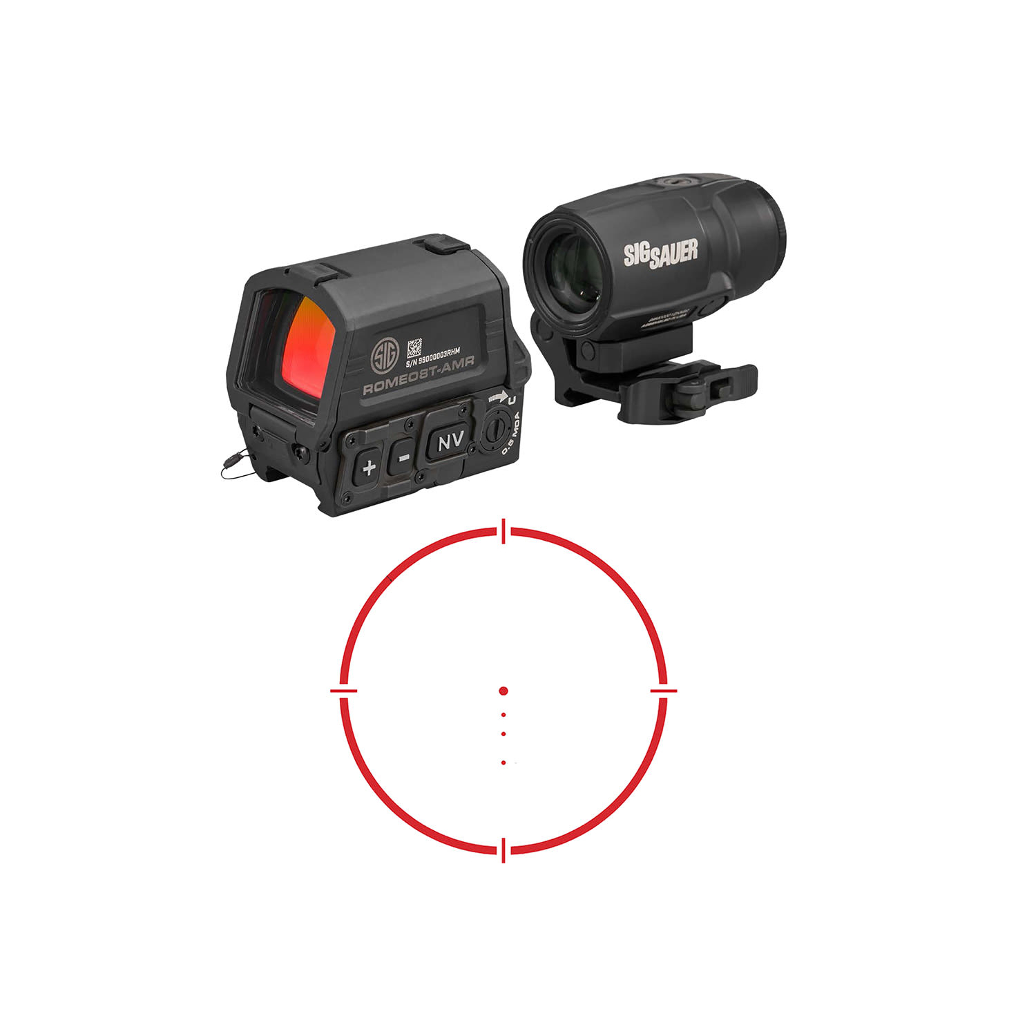 Sig Sauer ROMEO8T/JULIET3T Combo 1X40MM Black