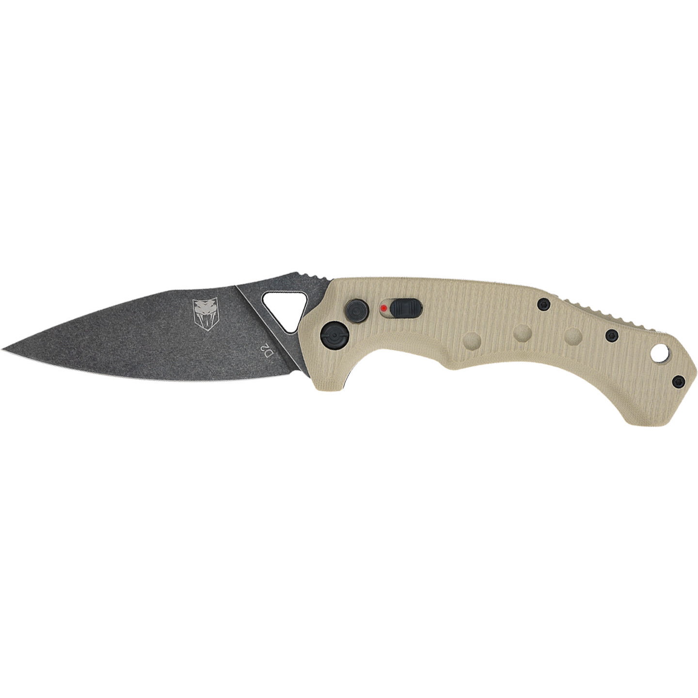 Cobratec Ryker Tan Auto Folding Knife 3.75