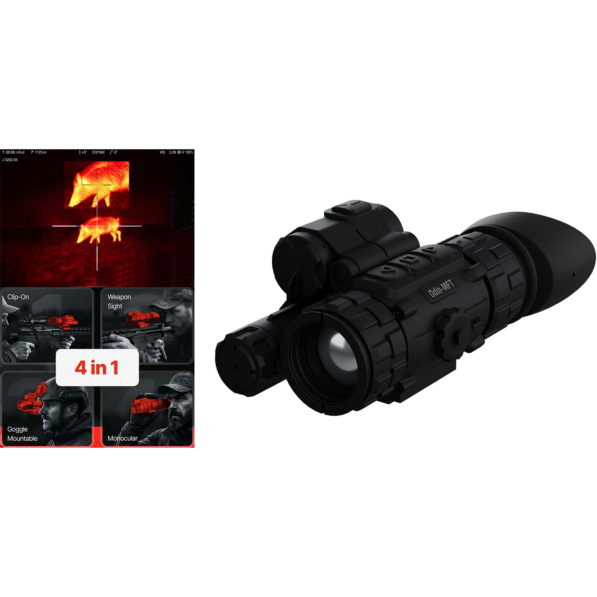 Atn Odin 6 Multi-functional Thermal Optic 640X480 1-8X25MM