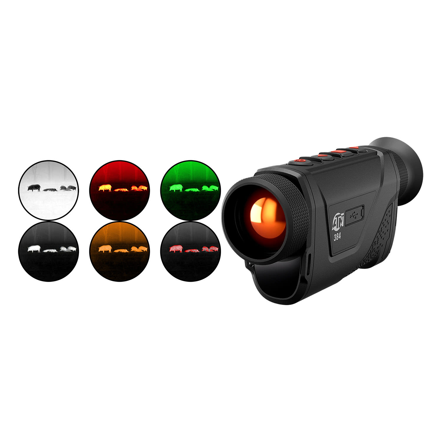 Atn Blazehunter Pro 335 Thermal Monocular 4-32X Black