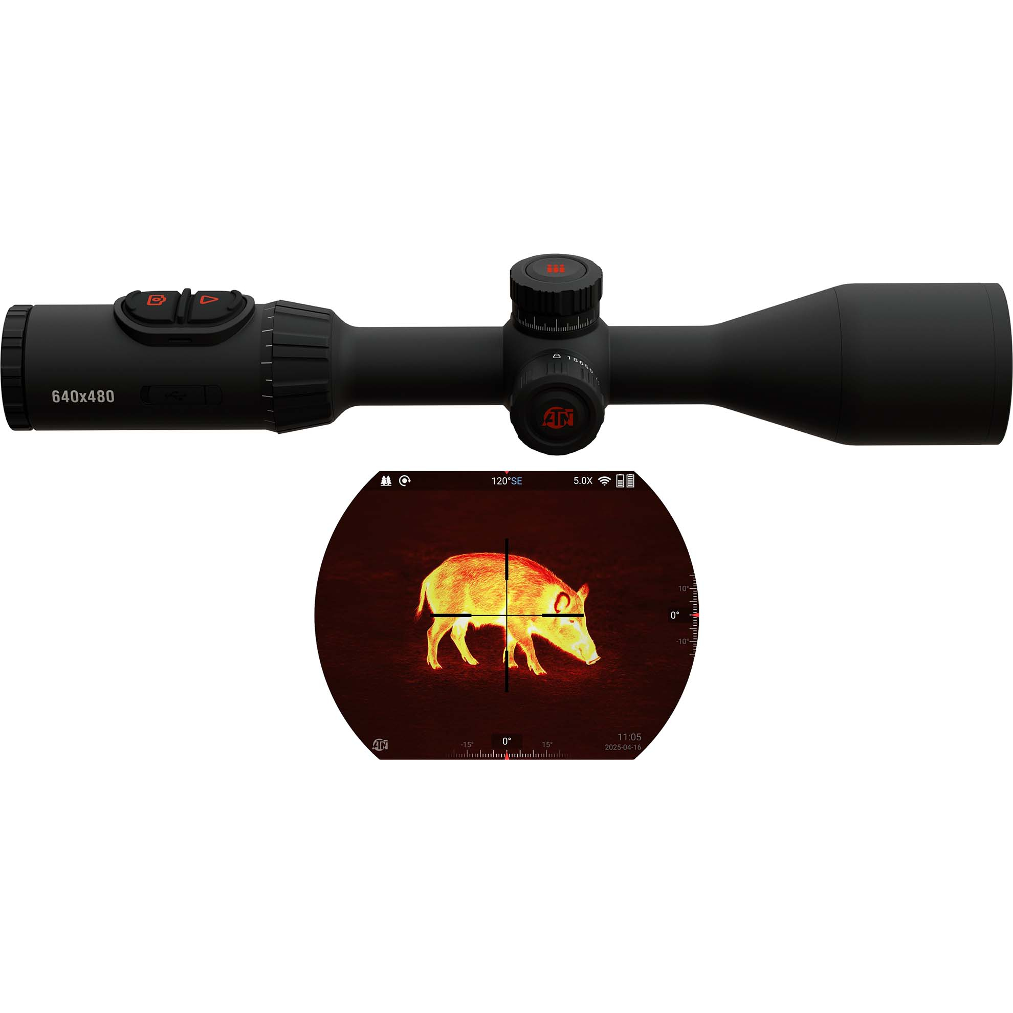 Atn Thor 6 Elite Thermal Riflescope 3-24X 640X512
