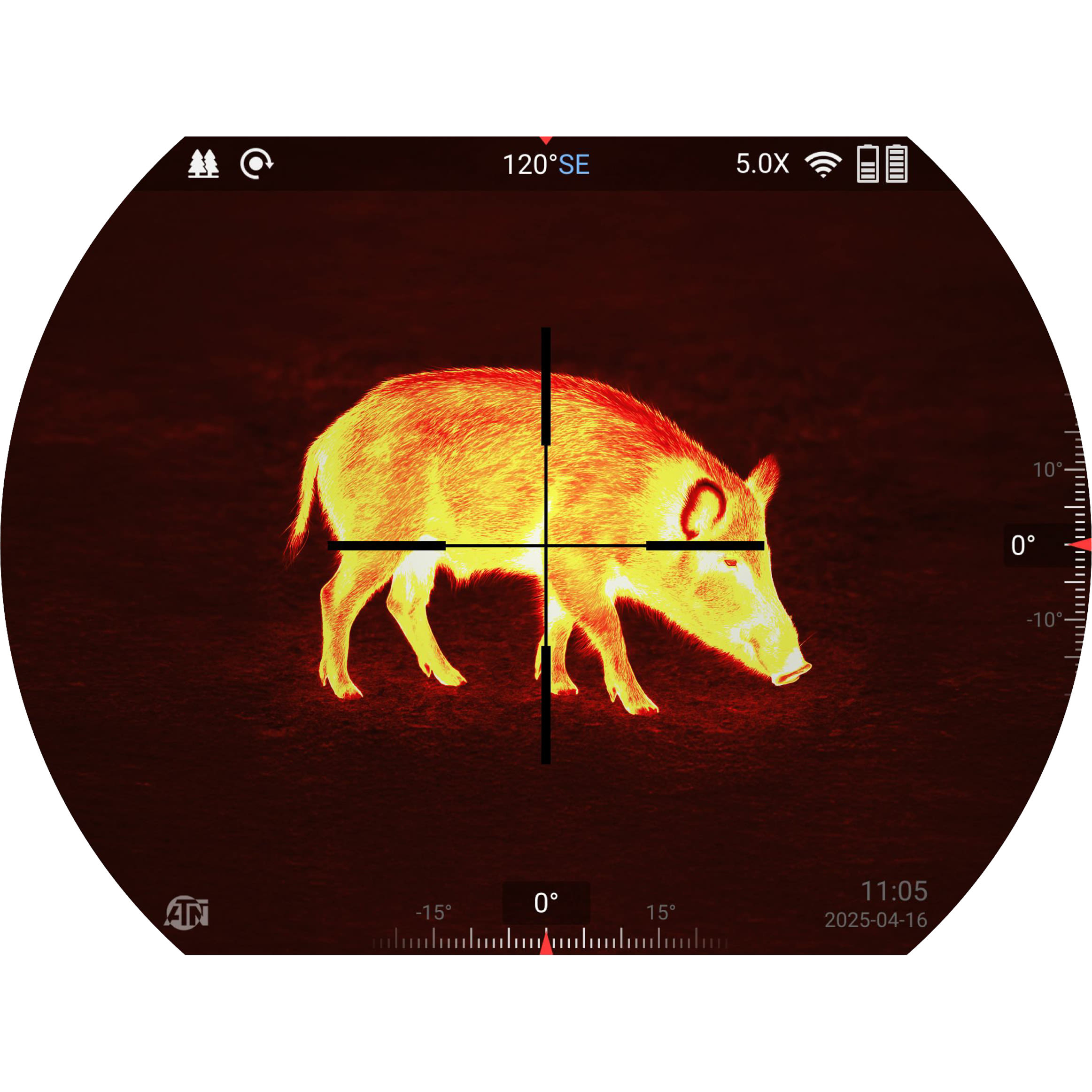 Atn Thor 6 Elite Thermal Riflescope 3-24X 640512 Built-in Lrf - Image 3